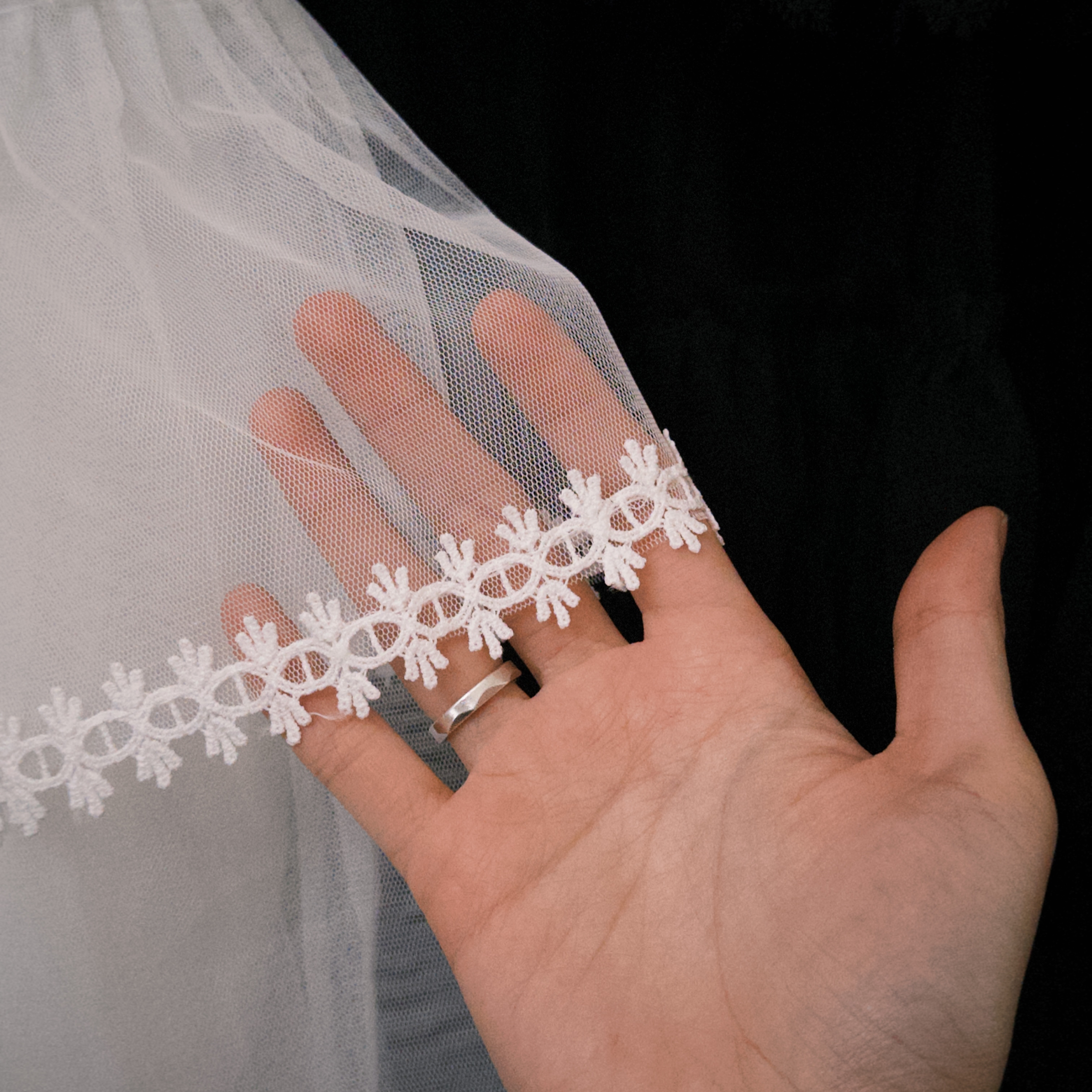 -精緻海鹽-（拼繡蕾絲紗裙）