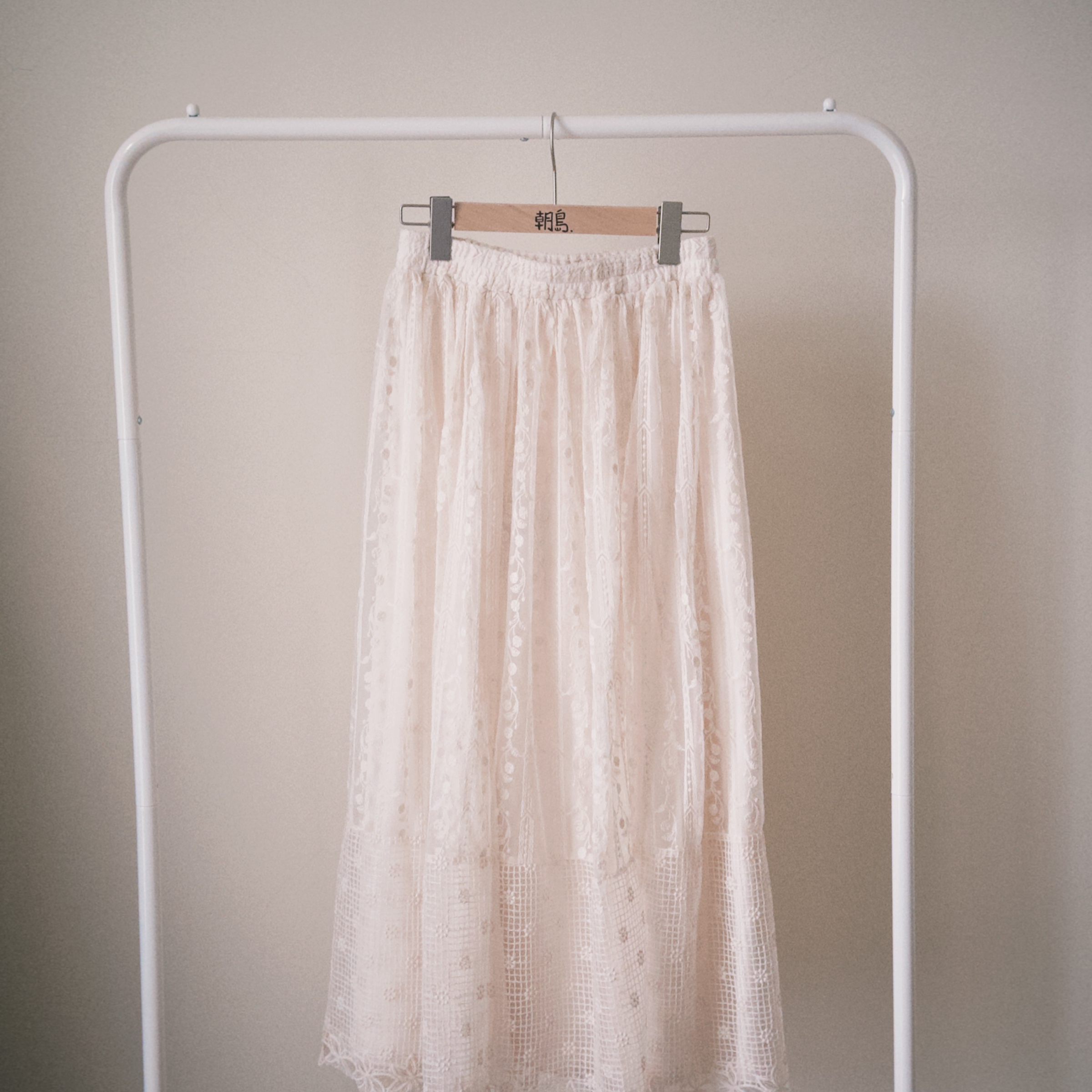 -新陽光稻穗-（春季新款無刷絨重工蕾絲拼接半身裙）