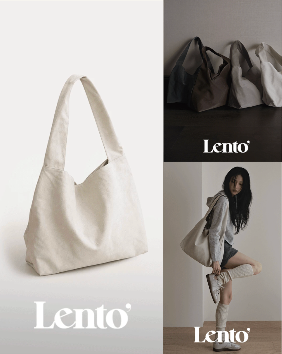 [大容量]環保皮質單肩包 #LENTO.Cracker Leather Sholder Bag slowand made