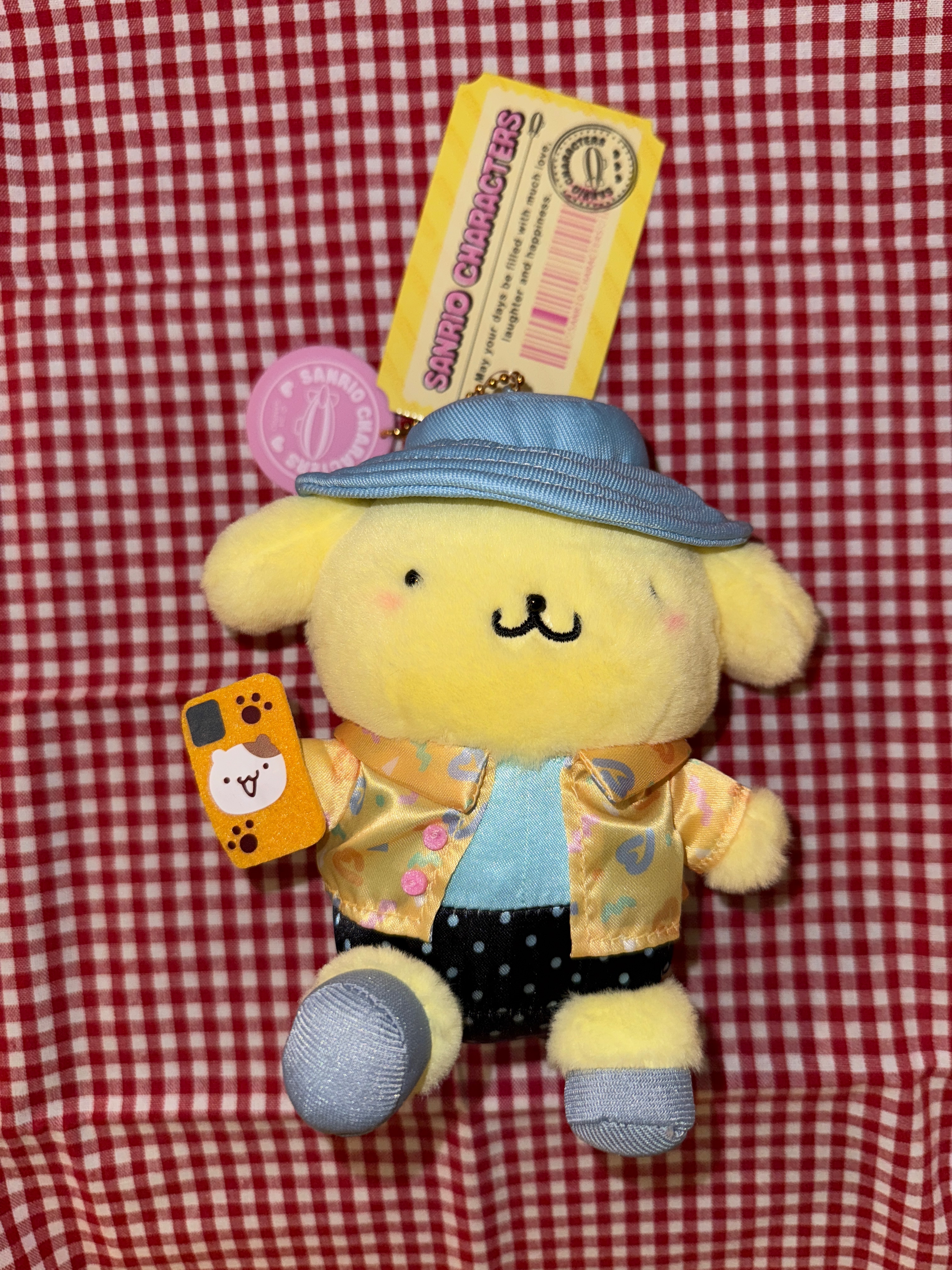 布丁狗郊遊系列吊飾娃娃