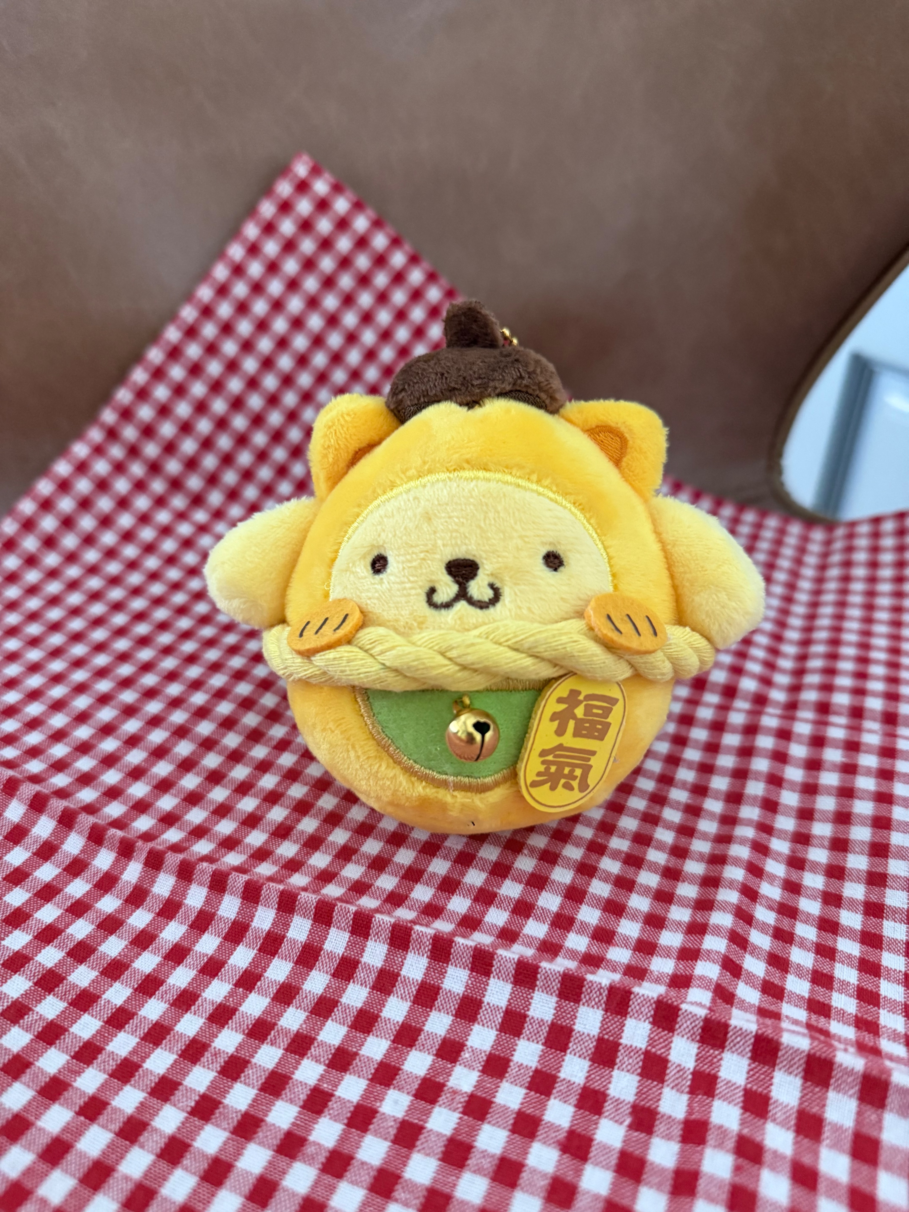 招福布丁狗達摩吊飾娃