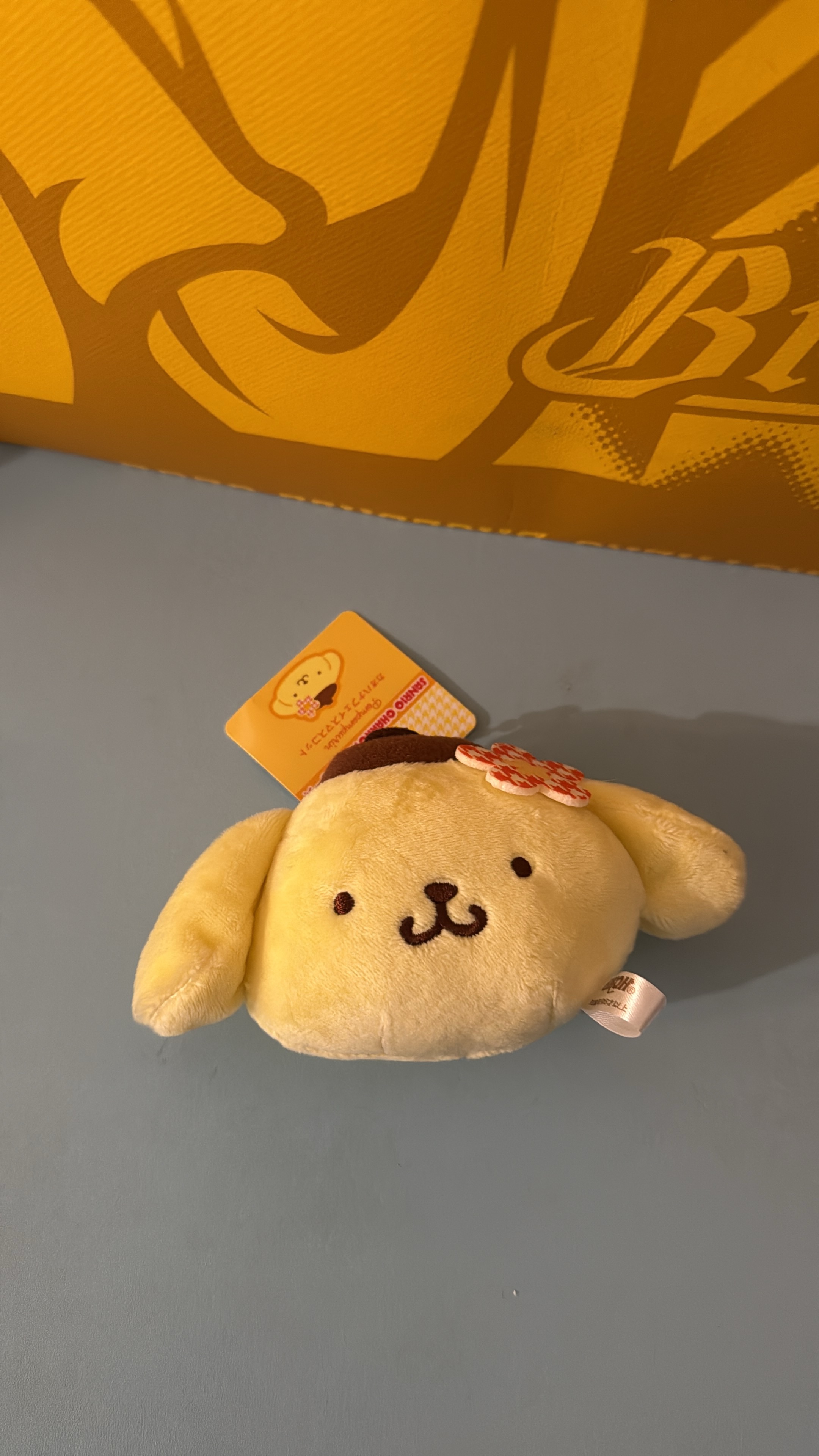 花布丁狗大頭吊飾