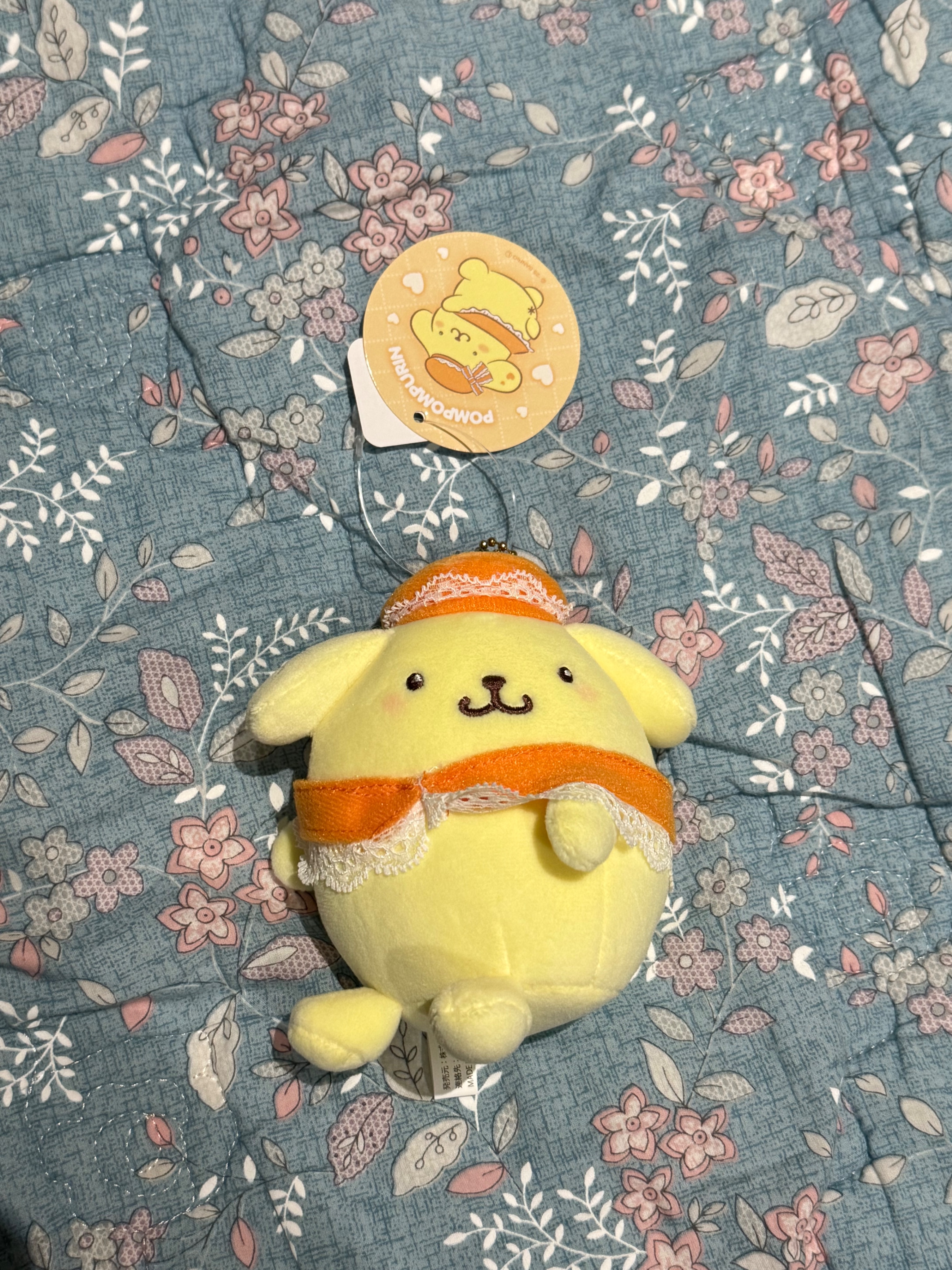 側姿優雅布丁狗吊飾娃（有拆檢）