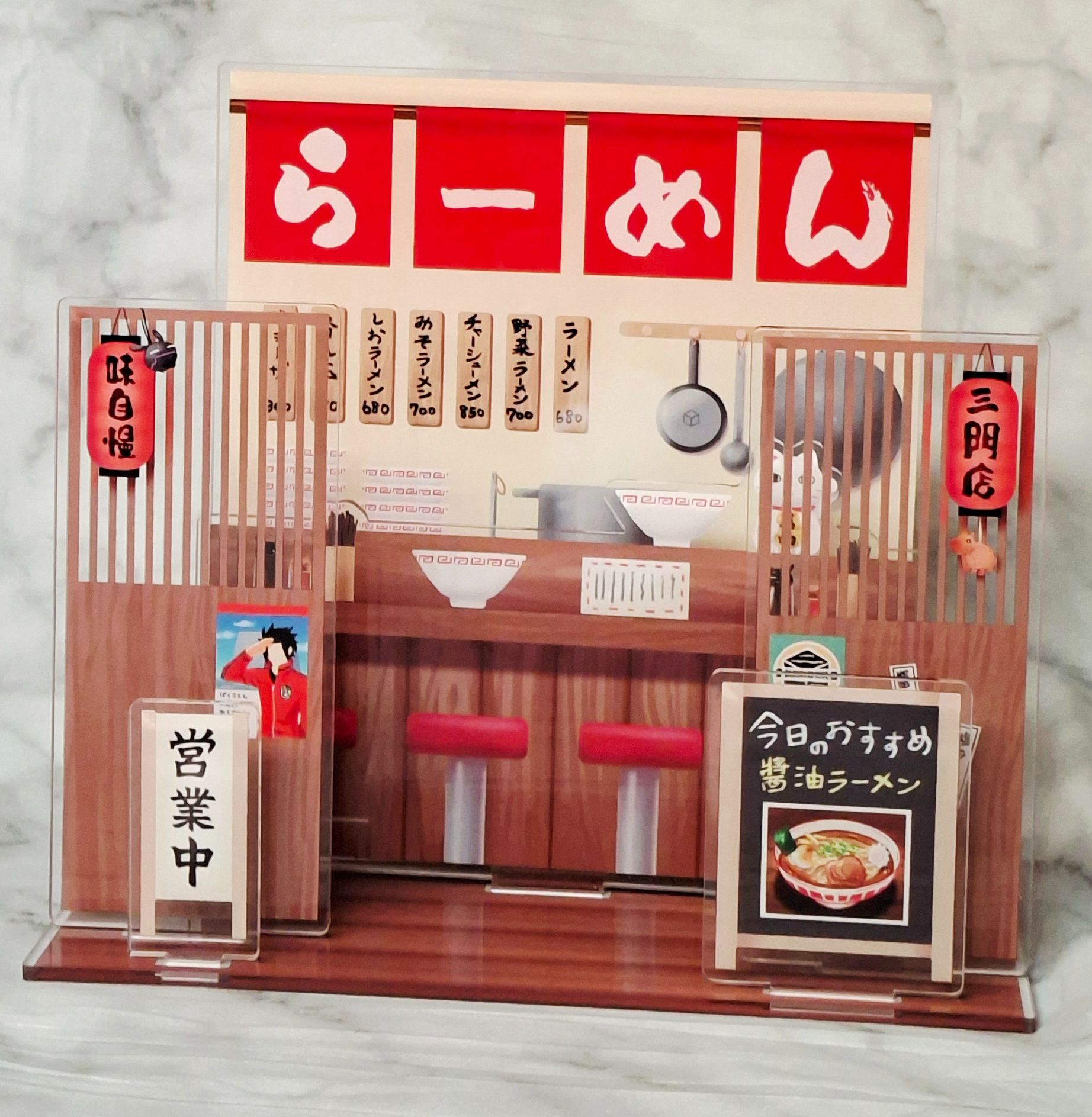 壓克力拉麵屋場景組