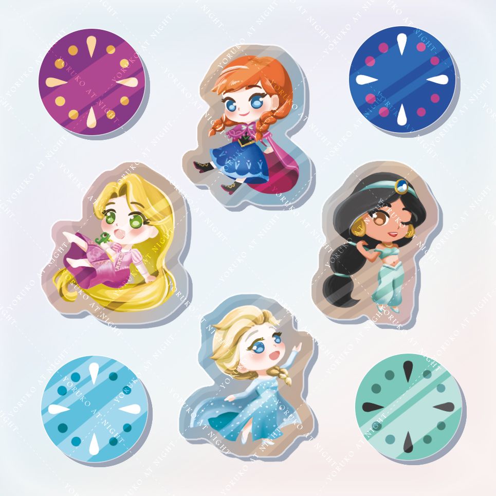 【迪士尼公主】公主迷你立牌組