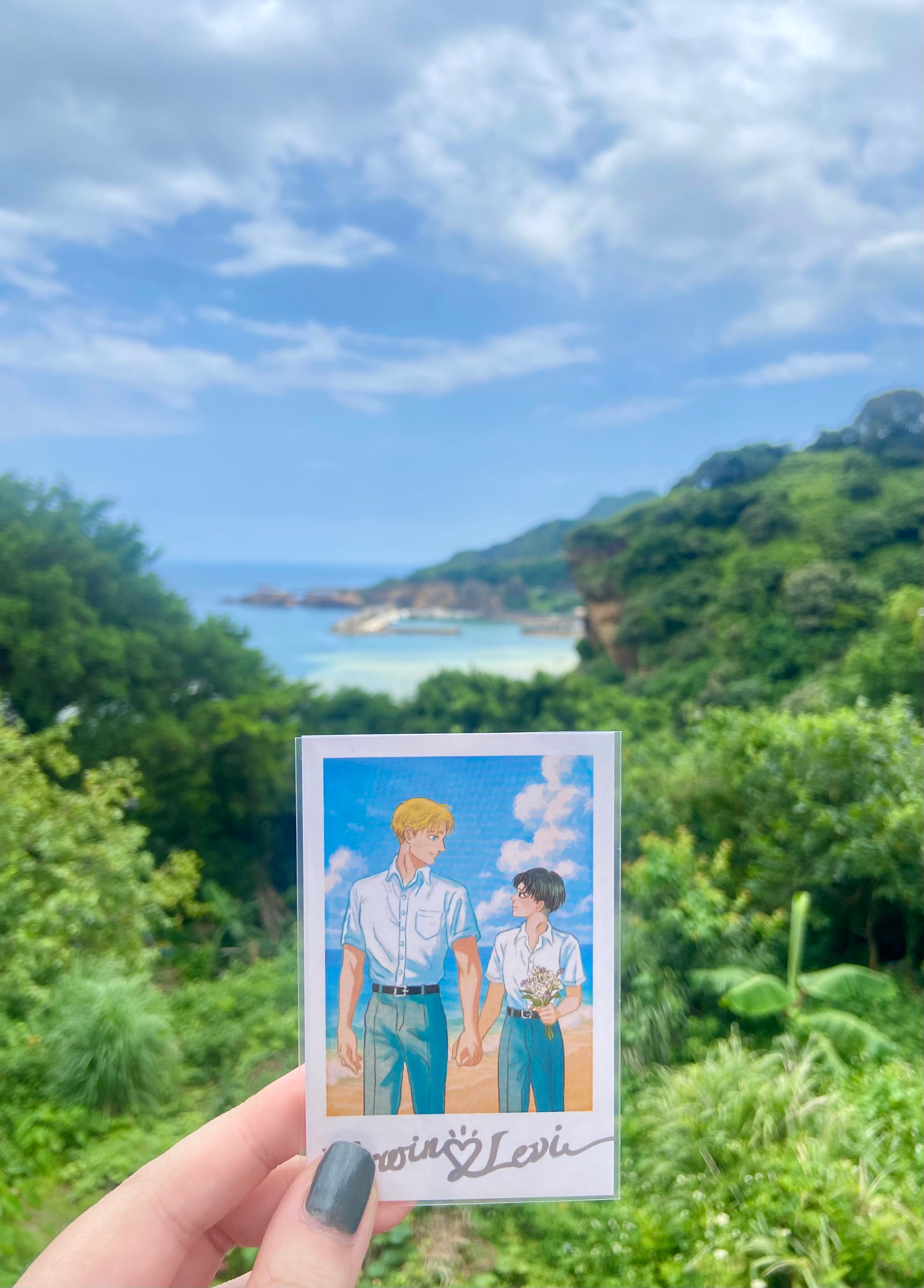 燙銀旅行拍立得小卡 / 燙金書本貼紙