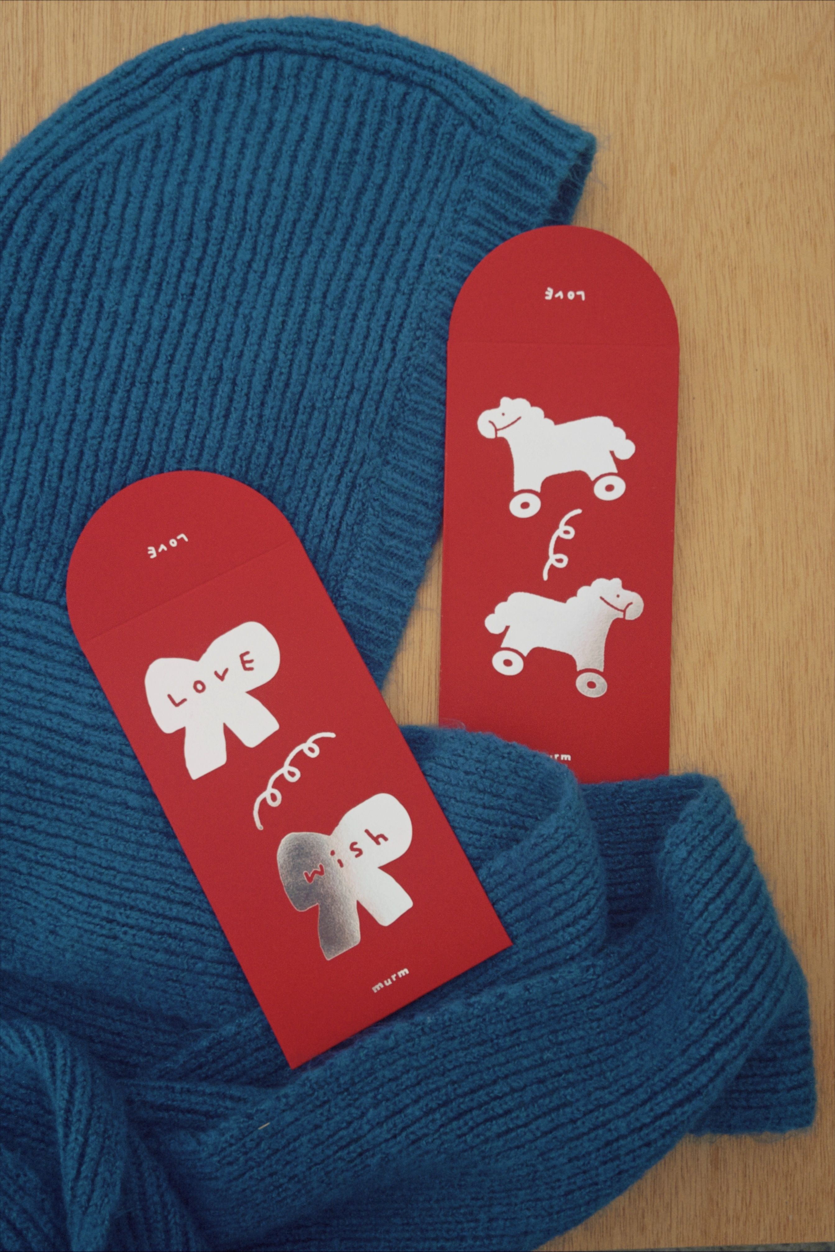 【Horse成雙】燙銀紅包袋