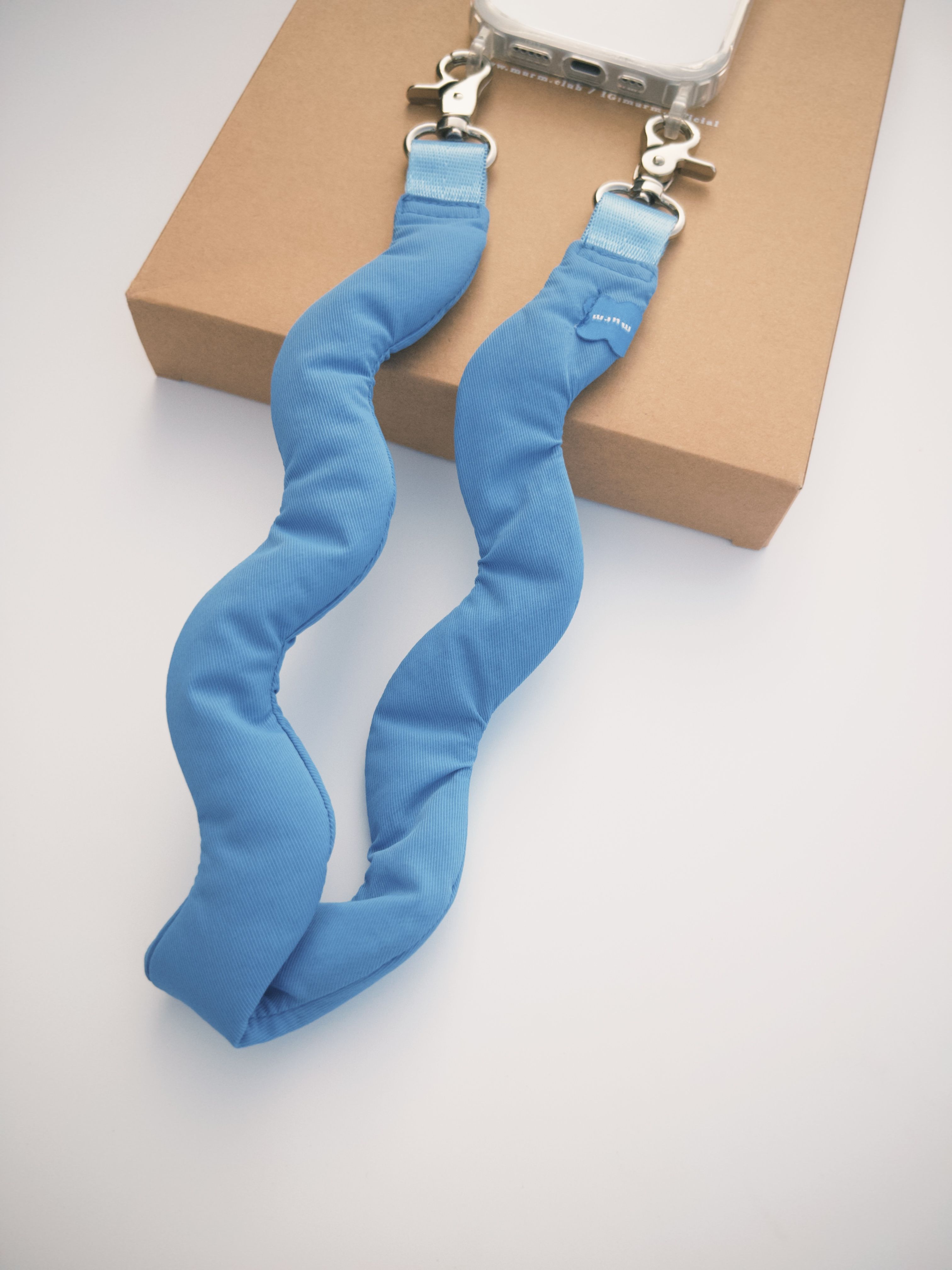 波浪手機腕繩 - 藍色