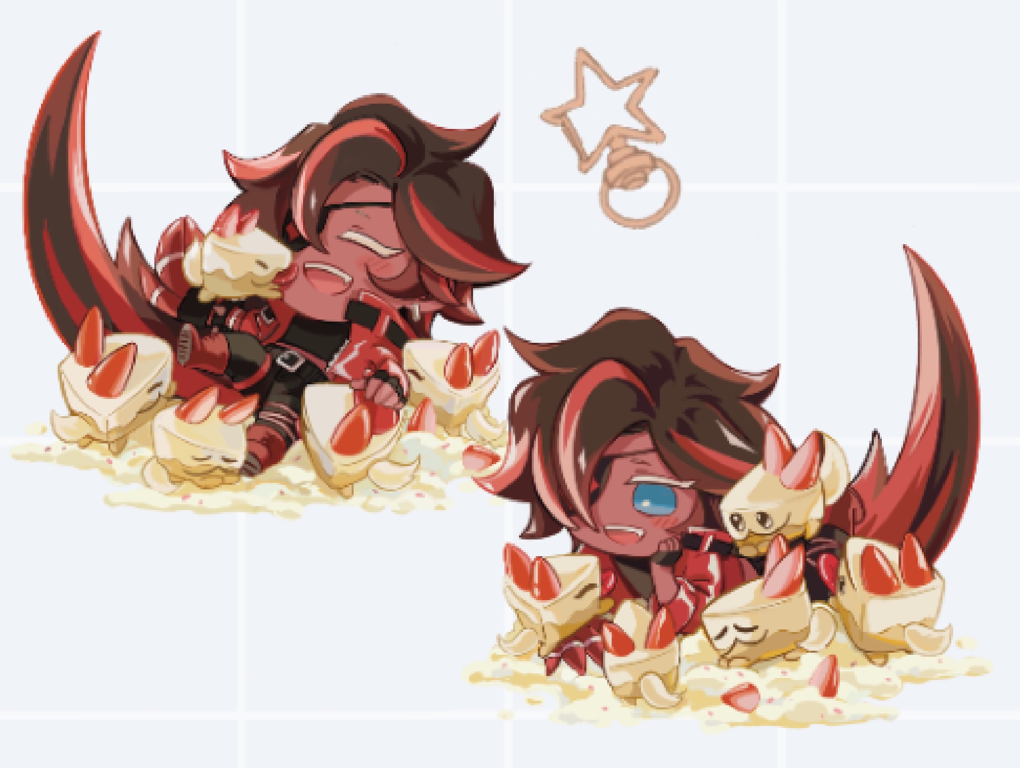 【二創】薑餅人王國—紅絲絨吊飾