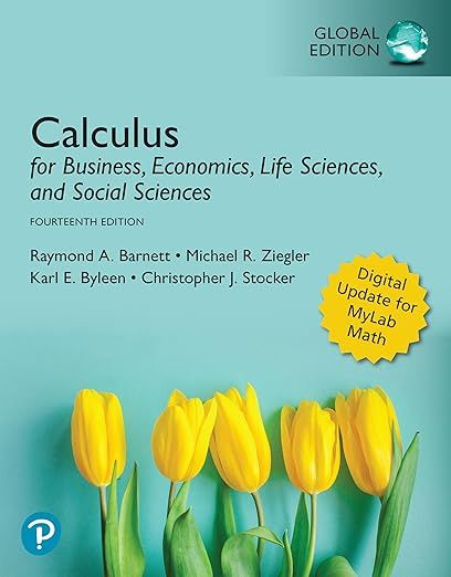Calculus for Business Economics Life Sciences Social Science