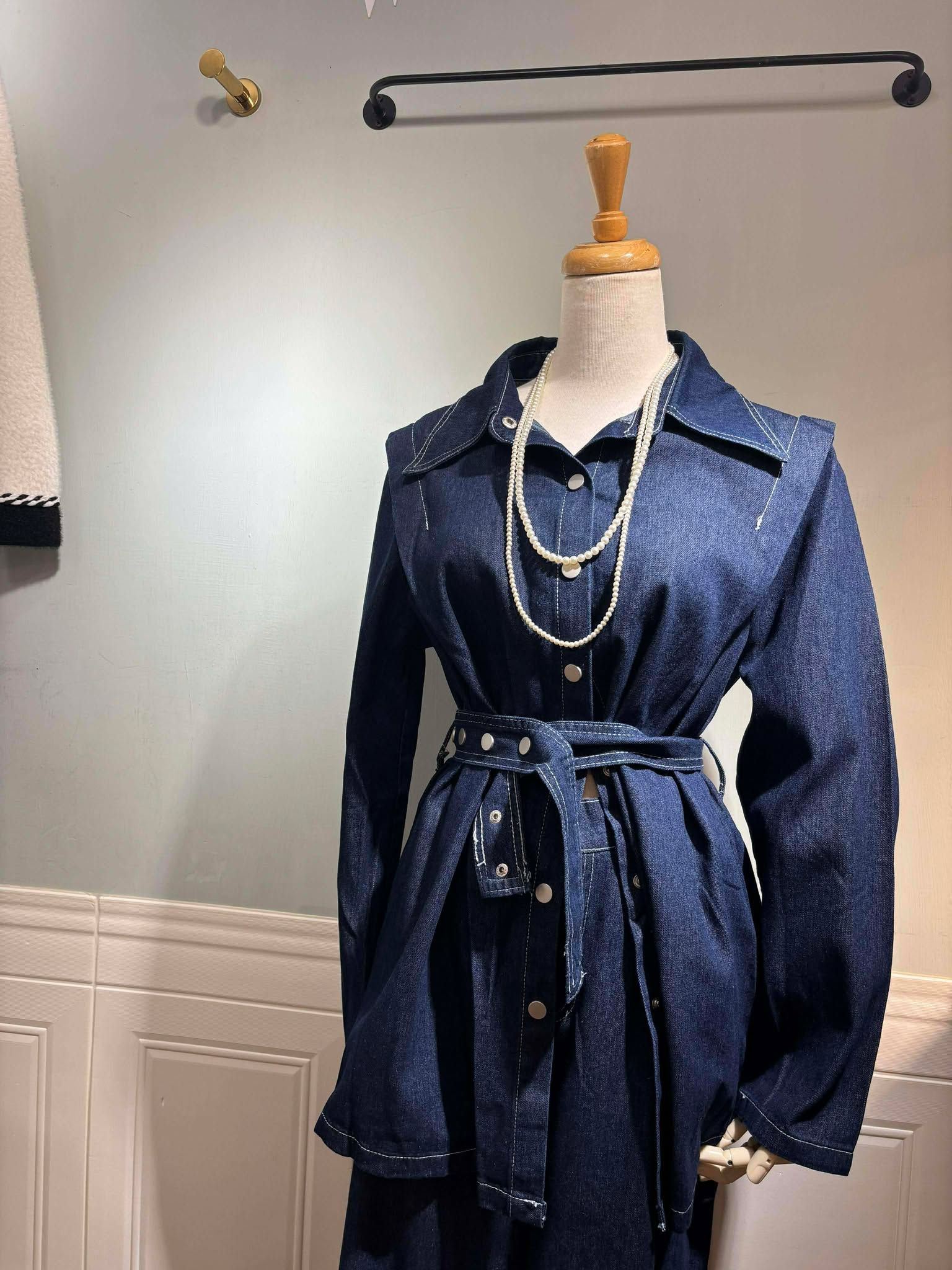 #可拆買💙  高個字姐妹的特別款🎀 褲長112cm 加長落地長寬褲