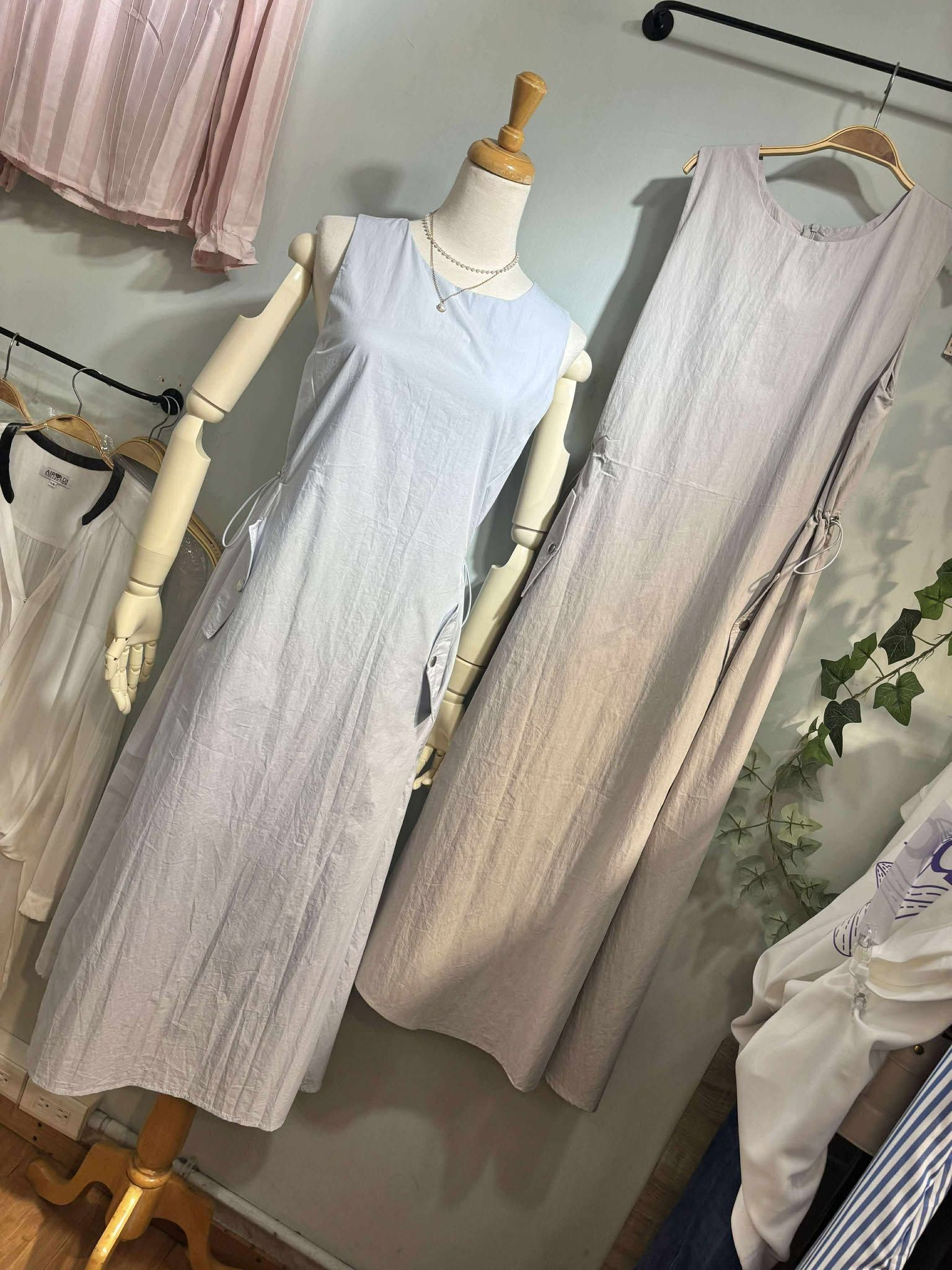 ✨ ℳ𝒶𝓇𝒸𝒽 ~  春夏 - 韓系質感側拉鍊口袋背心洋裝 ✨