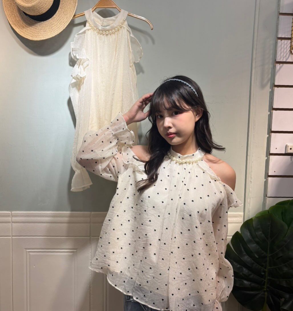 ɴᴇᴡ ᴀʀʀɪᴠᴀʟ ✨  肉肉女孩 不用滑走 ‼️ 自訂款｜超美掛脖挖肩質感雙層襯衣