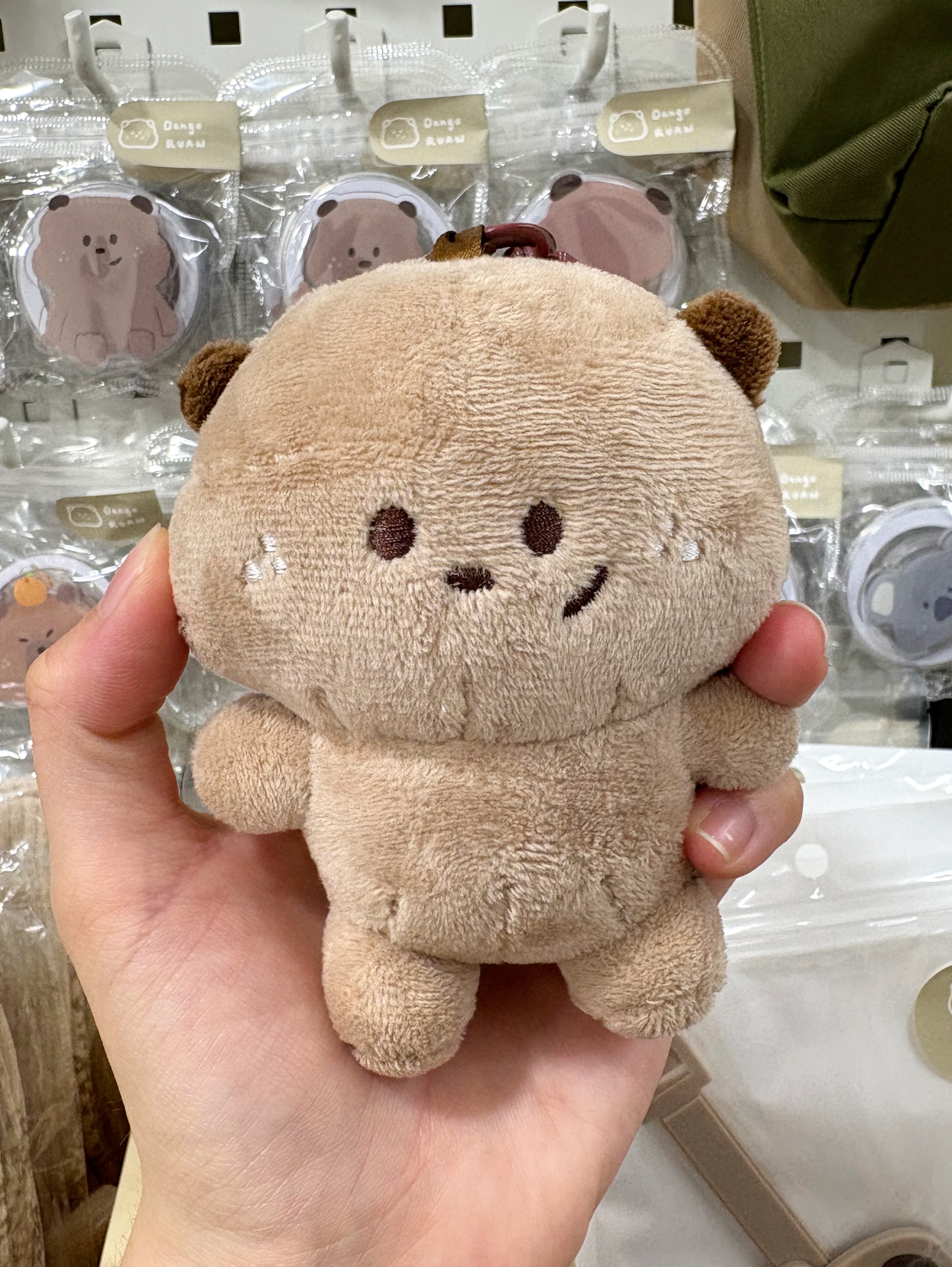 嘴邊肉星球 - 黑糖飯糰娃 （ 有掛勾 ）