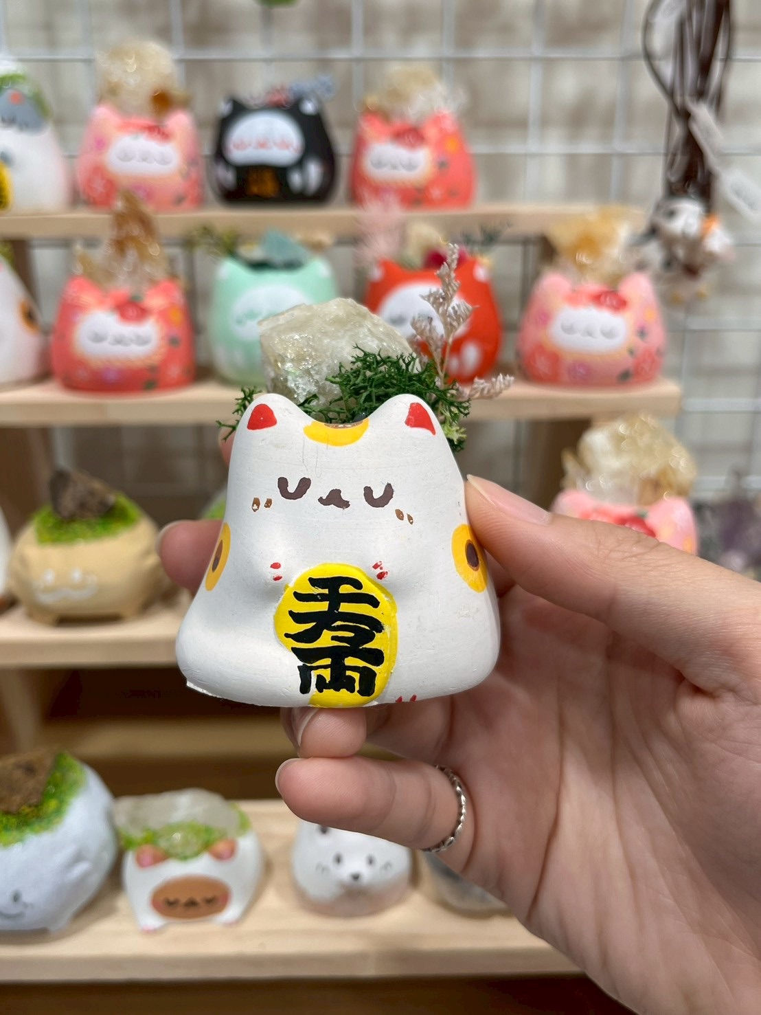 SKYHANDMADE - 財神貓水晶