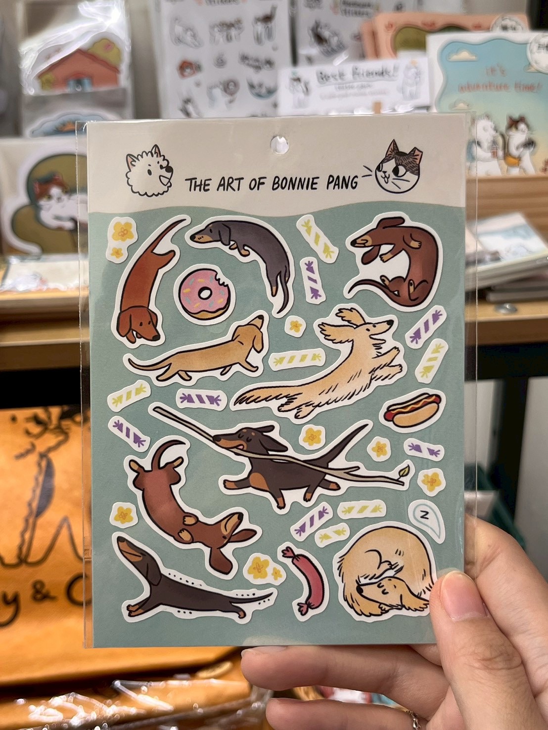 bonnie peng - 小貓小狗圖鑑貼紙