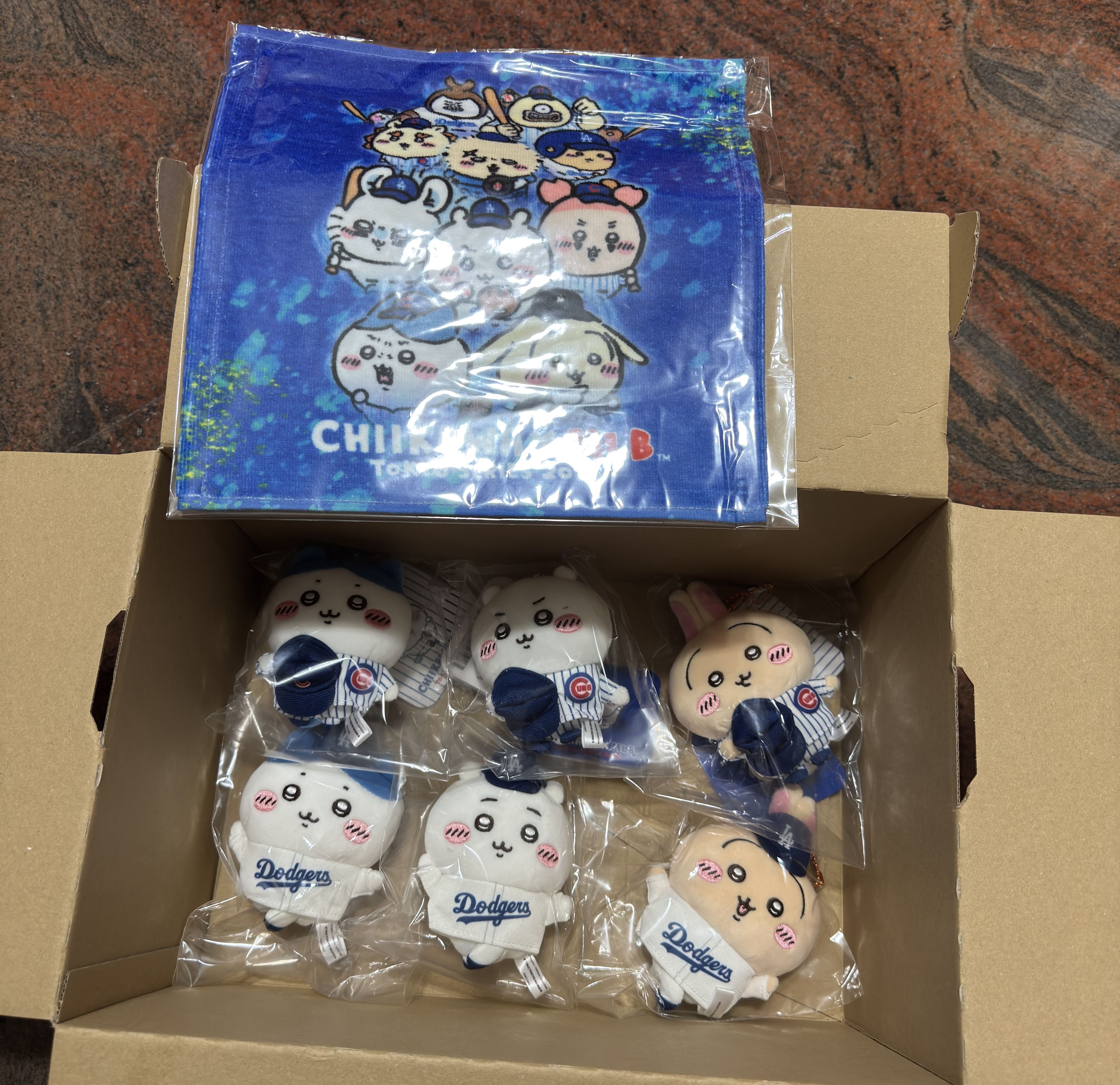 吉依卡哇 MLB 道奇 小熊 六隻 加 手帕