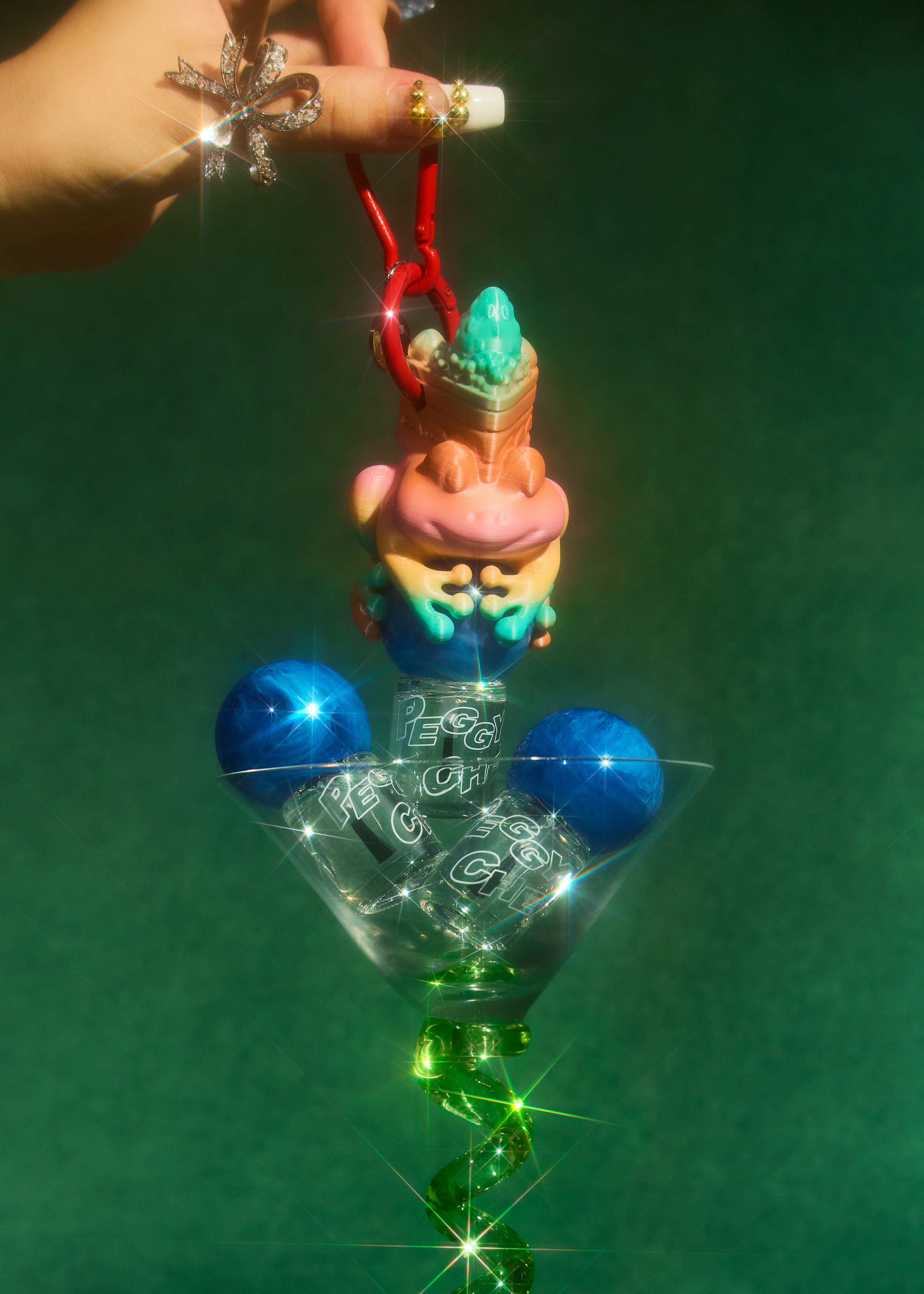 More Frog Dew更多青蛙露水指緣油吊飾 ＊3D列印吊飾顏色漸層分佈會略微不同，顏色隨機出貨＊