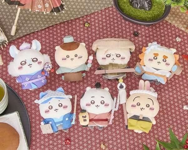 New 0129到貨吉伊卡哇江戶野餐吊飾一套