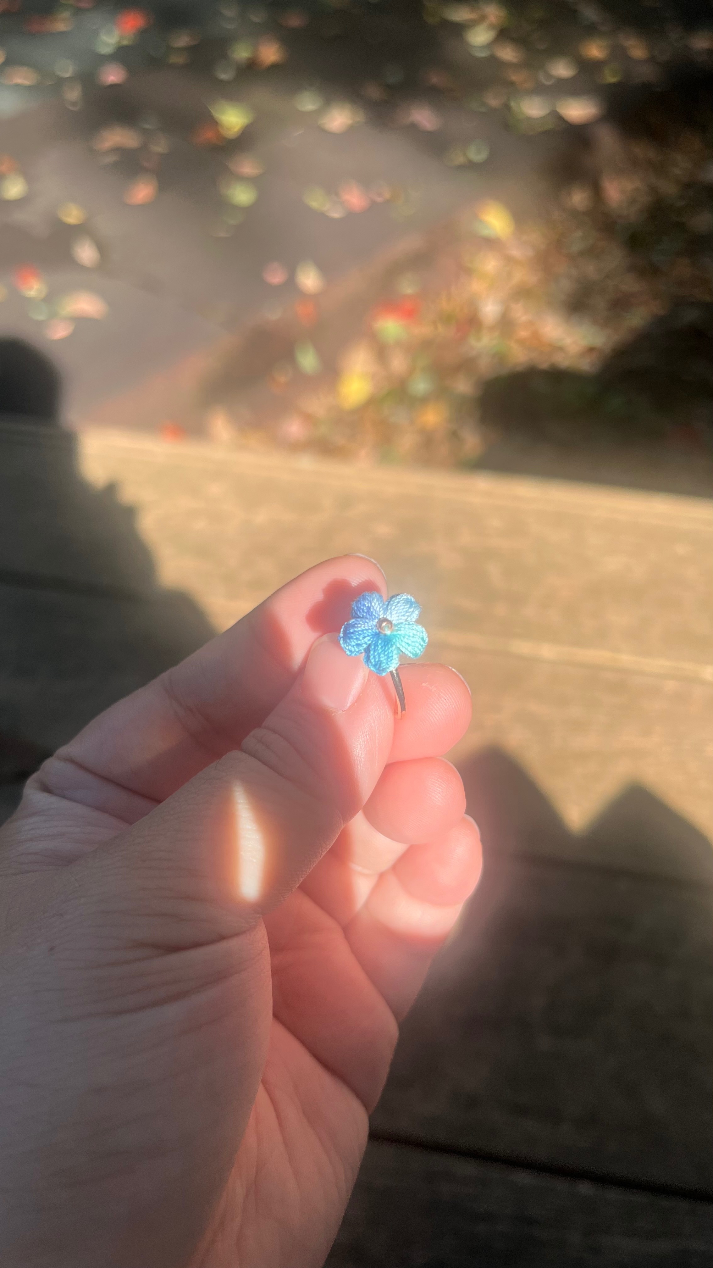 微鉤/旋轉泡芙花戒指
