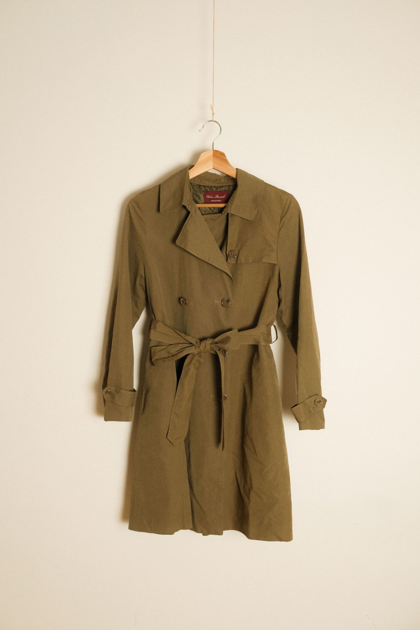 Urban Research 雙排釦軍綠風衣外套