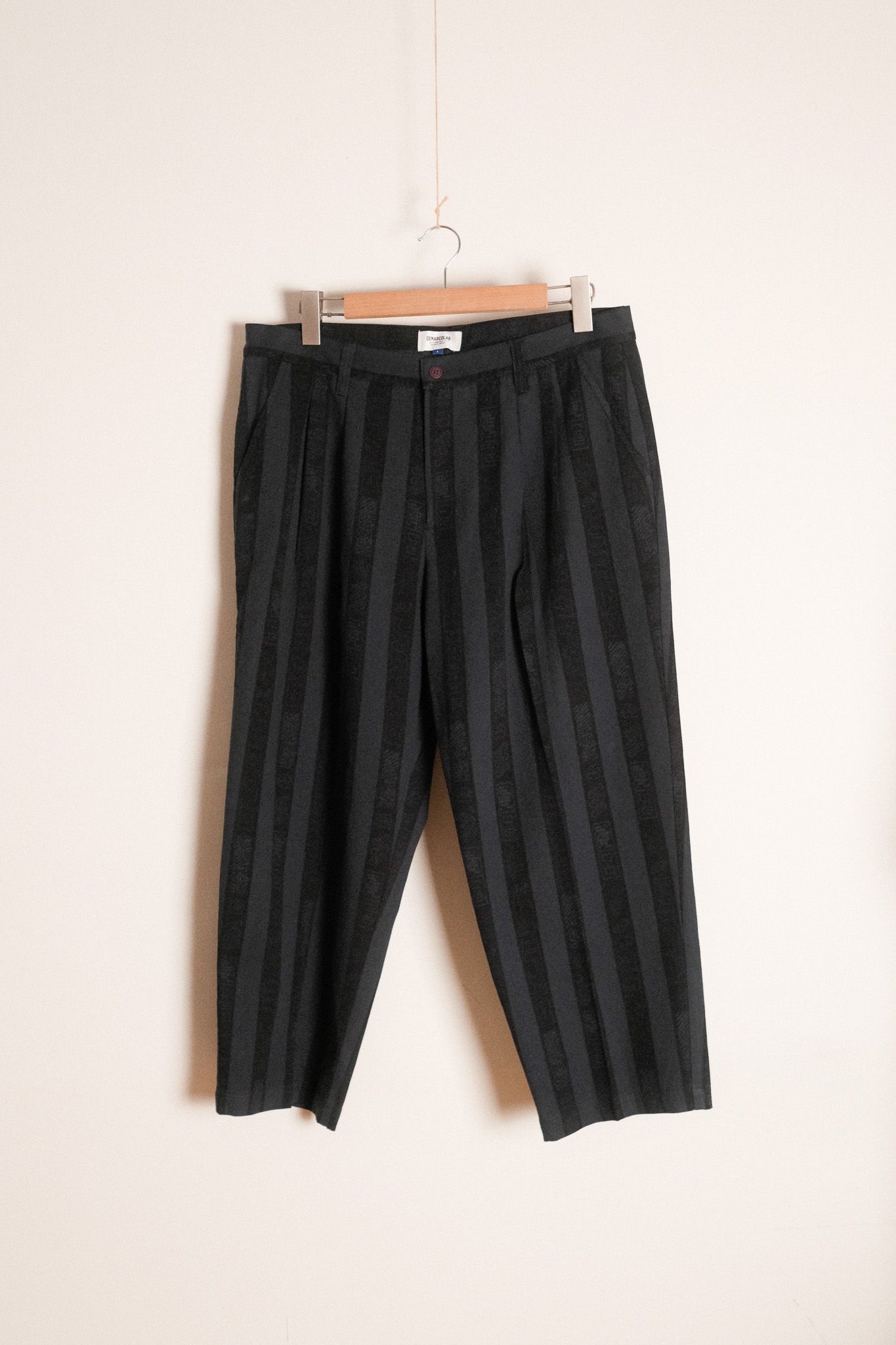 男子 Demarco Lab直條紋拉鍊工裝外套