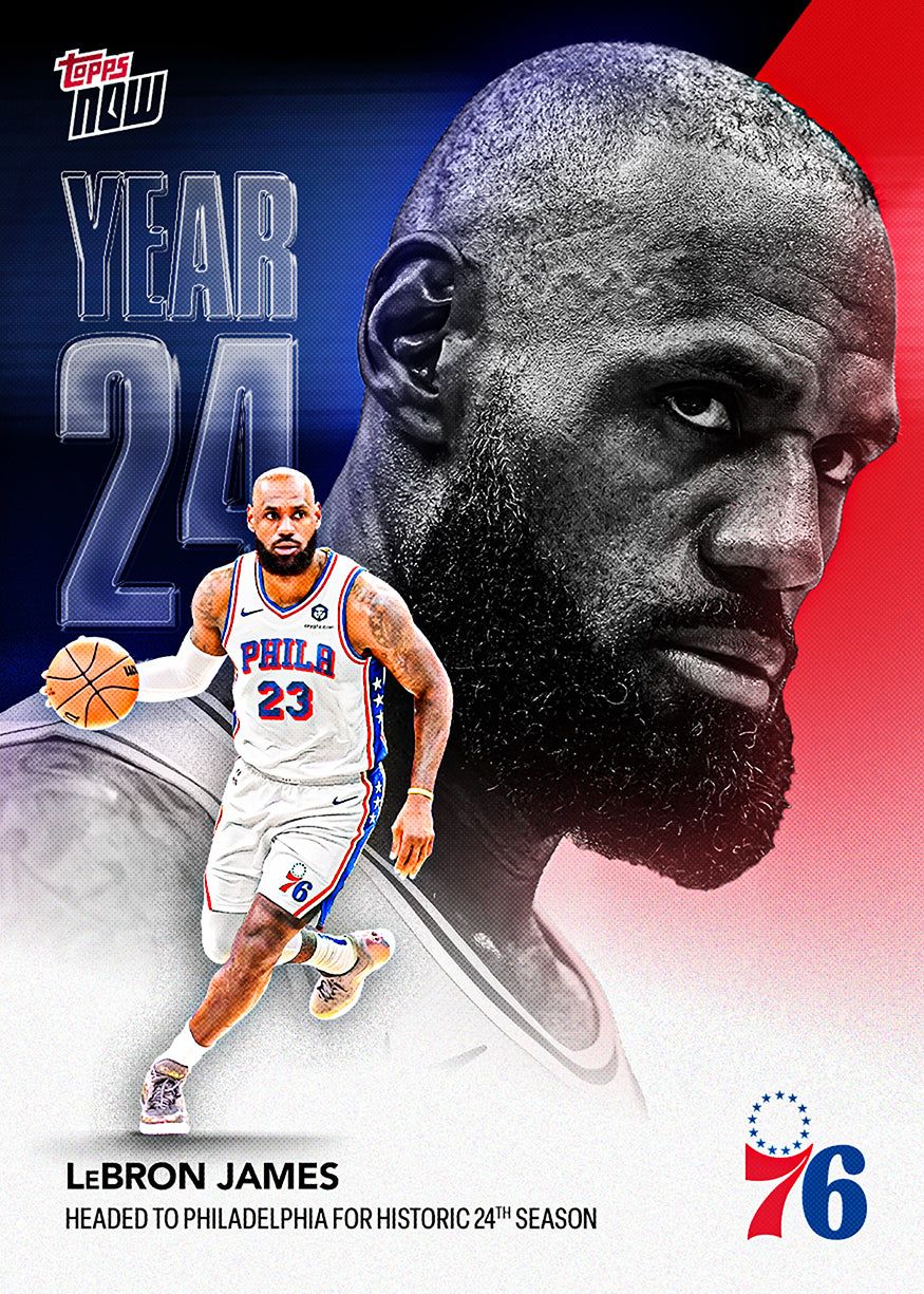 LeBron James轉隊76人紀念卡