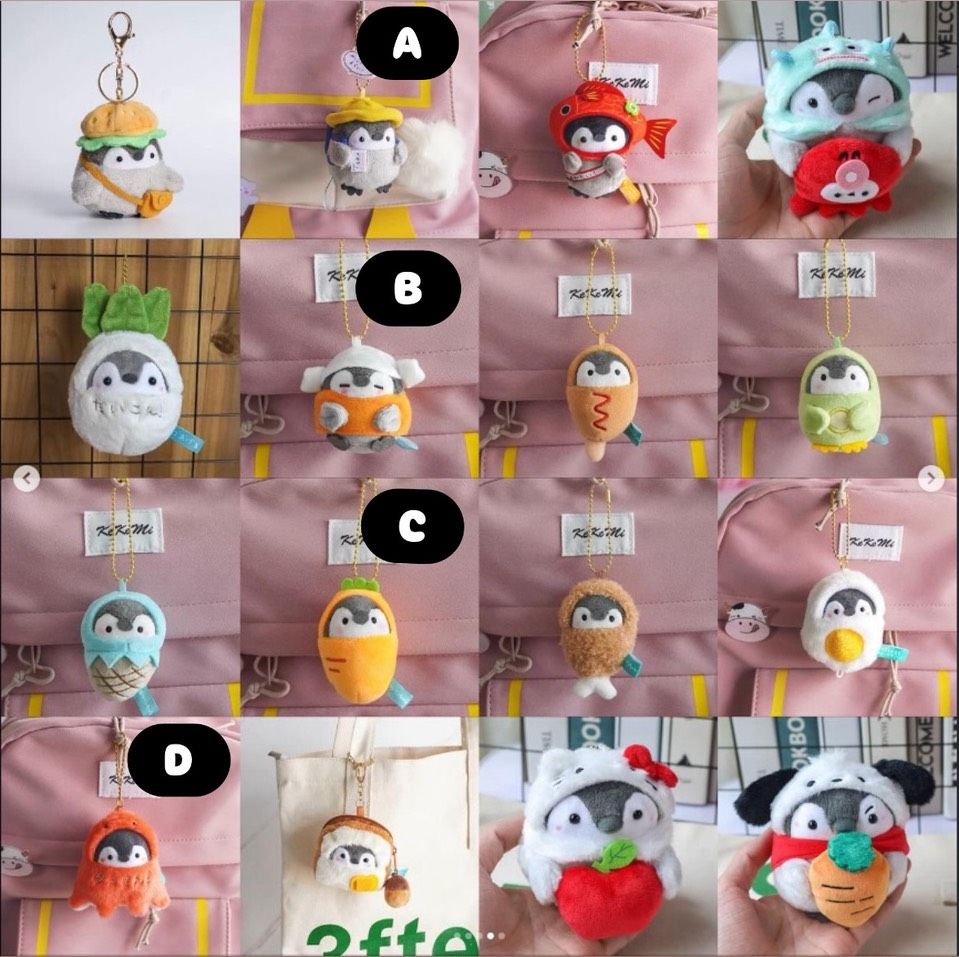 圭賢同款-企鵝雙肩痛包＆吊飾