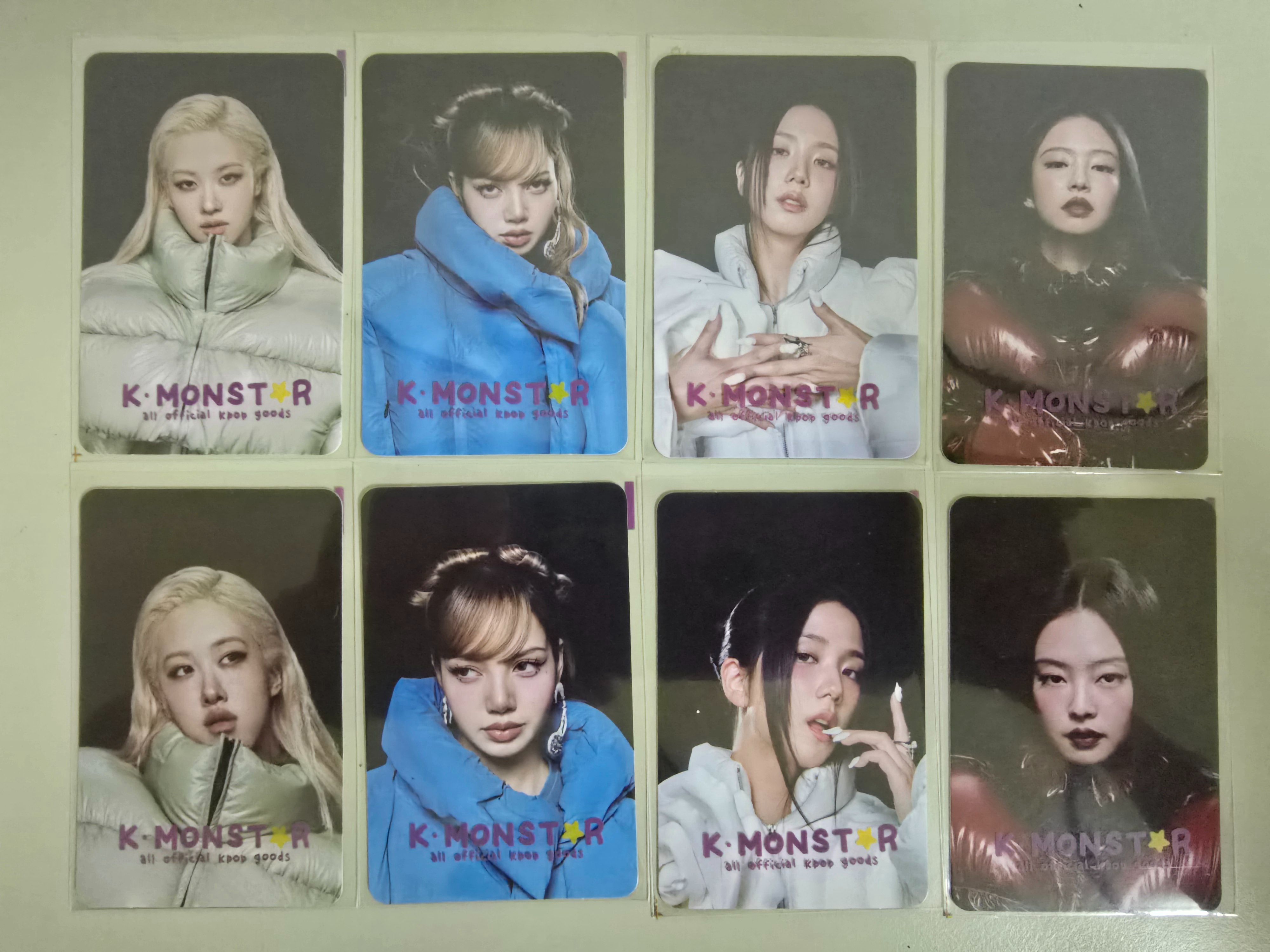 Blackpink六週年文具組、絕版小卡冊25張、聖誕小卡、歌詞小卡、滿額卡，Rose週邊