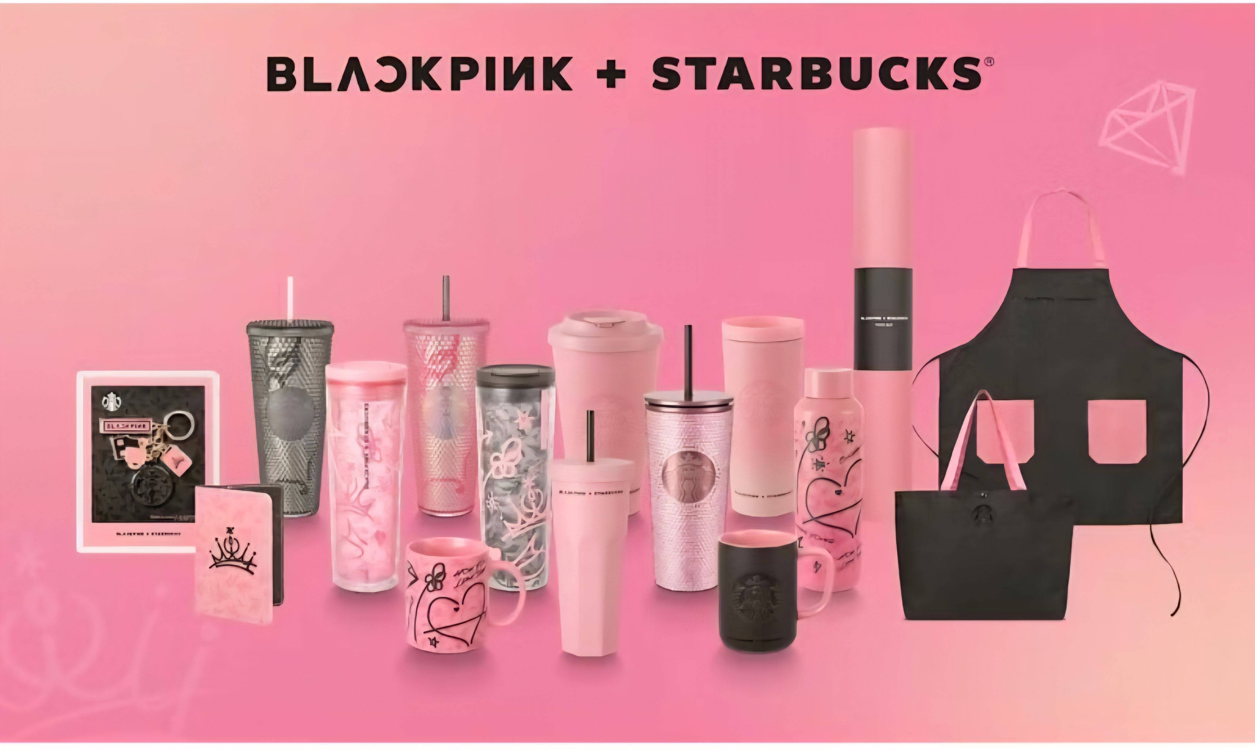 星巴克與Blackpink聯名冷水杯 隨行杯 馬克杯 不鏽鋼水瓶～原盒裝