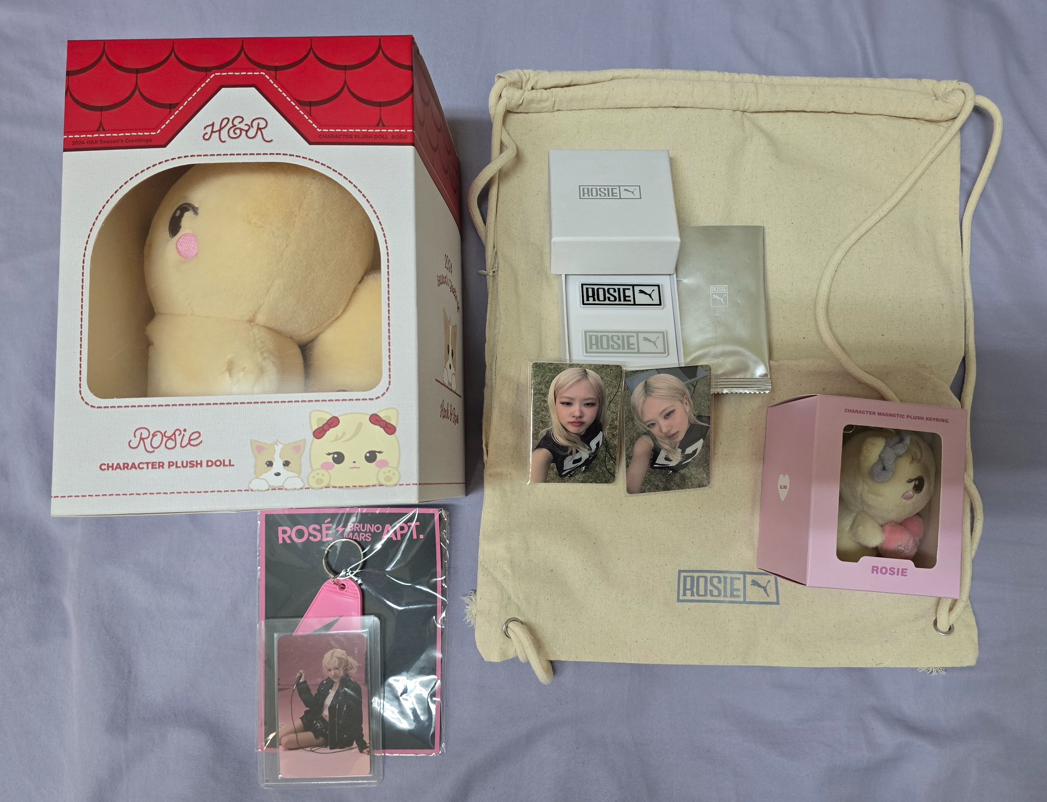 blackpink娃娃：Rose年曆娃，長腿娃吊飾搭星巴克聯名隨行杯套組