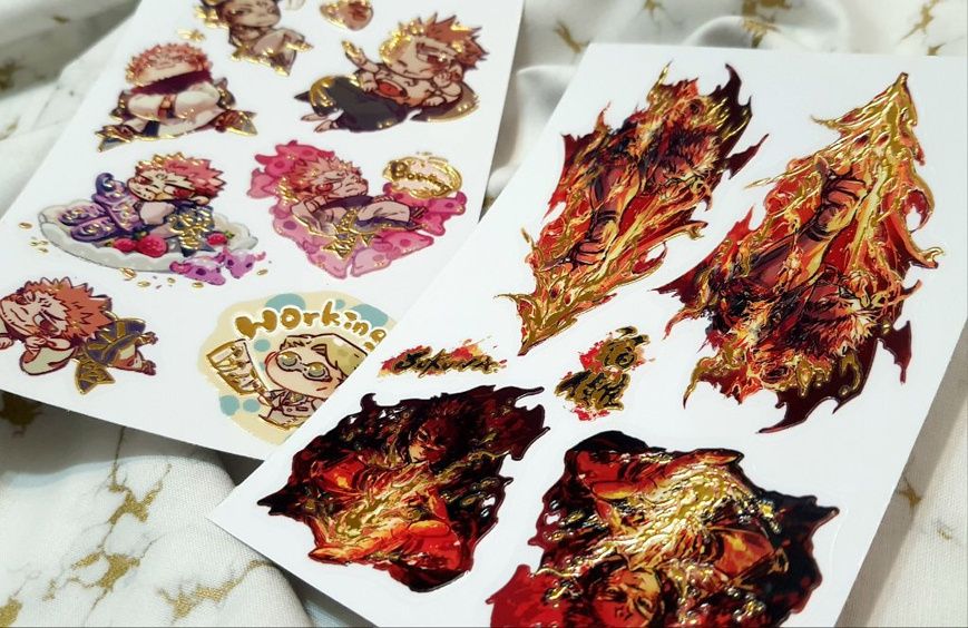 咒術 水晶轉印貼