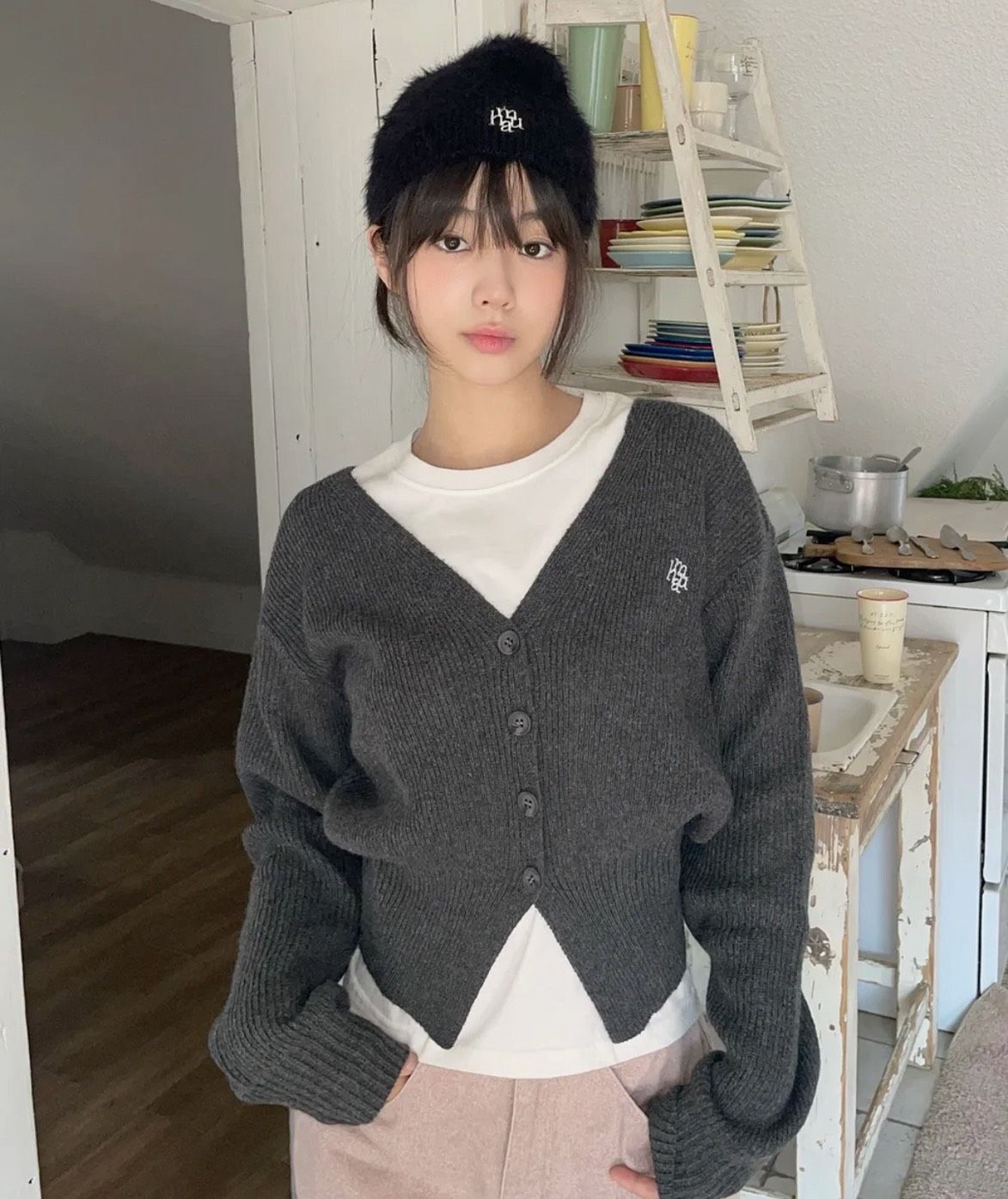 ＜預購＞Muahmuah 羊毛針織開衫