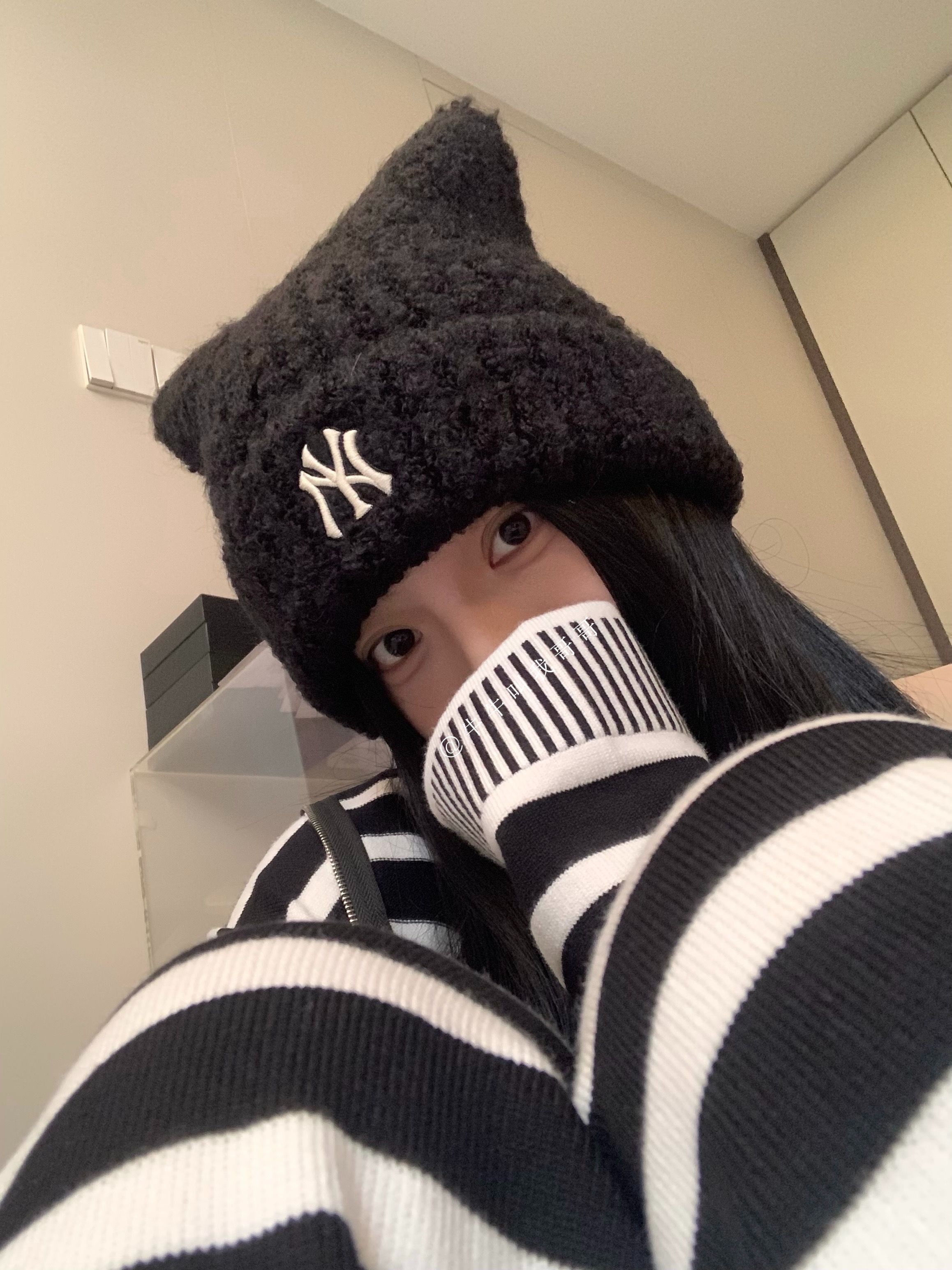 ＜預購＞韓國限定代購 MLB貓耳帽