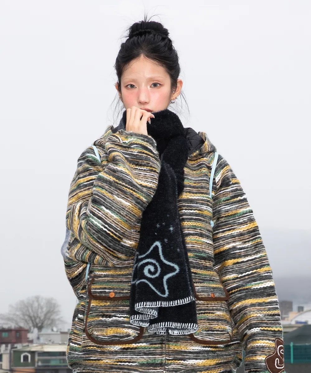 ＜預購＞RuNaKi’Hu’星星圍巾