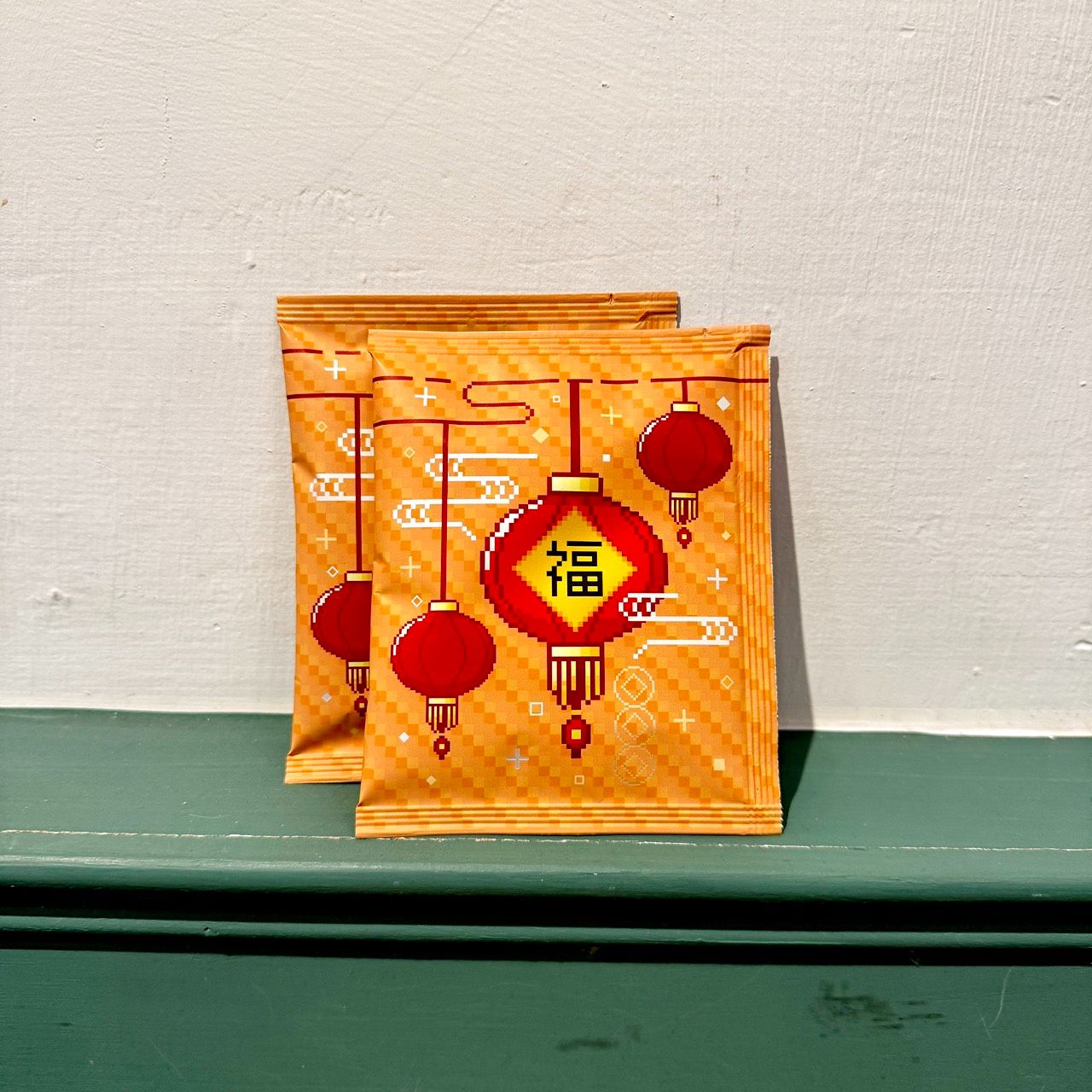 新年包裝-福氣像素燈籠- 濾掛咖啡單包袋裝（現貨供應）