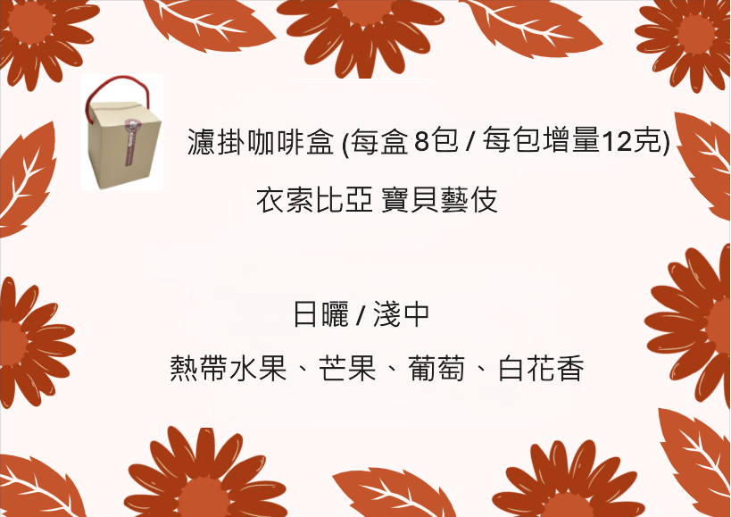 濾掛咖啡盒 - 衣索比亞 寶貝藝伎