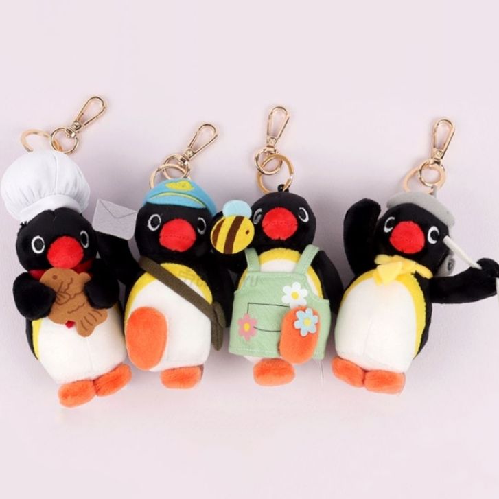 韓國正版授權 企鵝家族 Pingu 職業扮裝 郵差 花店 廚師 指揮家 吊飾 娃娃 玩偶 鑰匙圈 10公分高