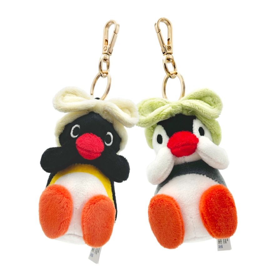 韓國正版授權 企鵝家族 Pingu Pinga 寶寶髮帶系列 吊飾 娃娃 玩偶 鑰匙圈 10公分高