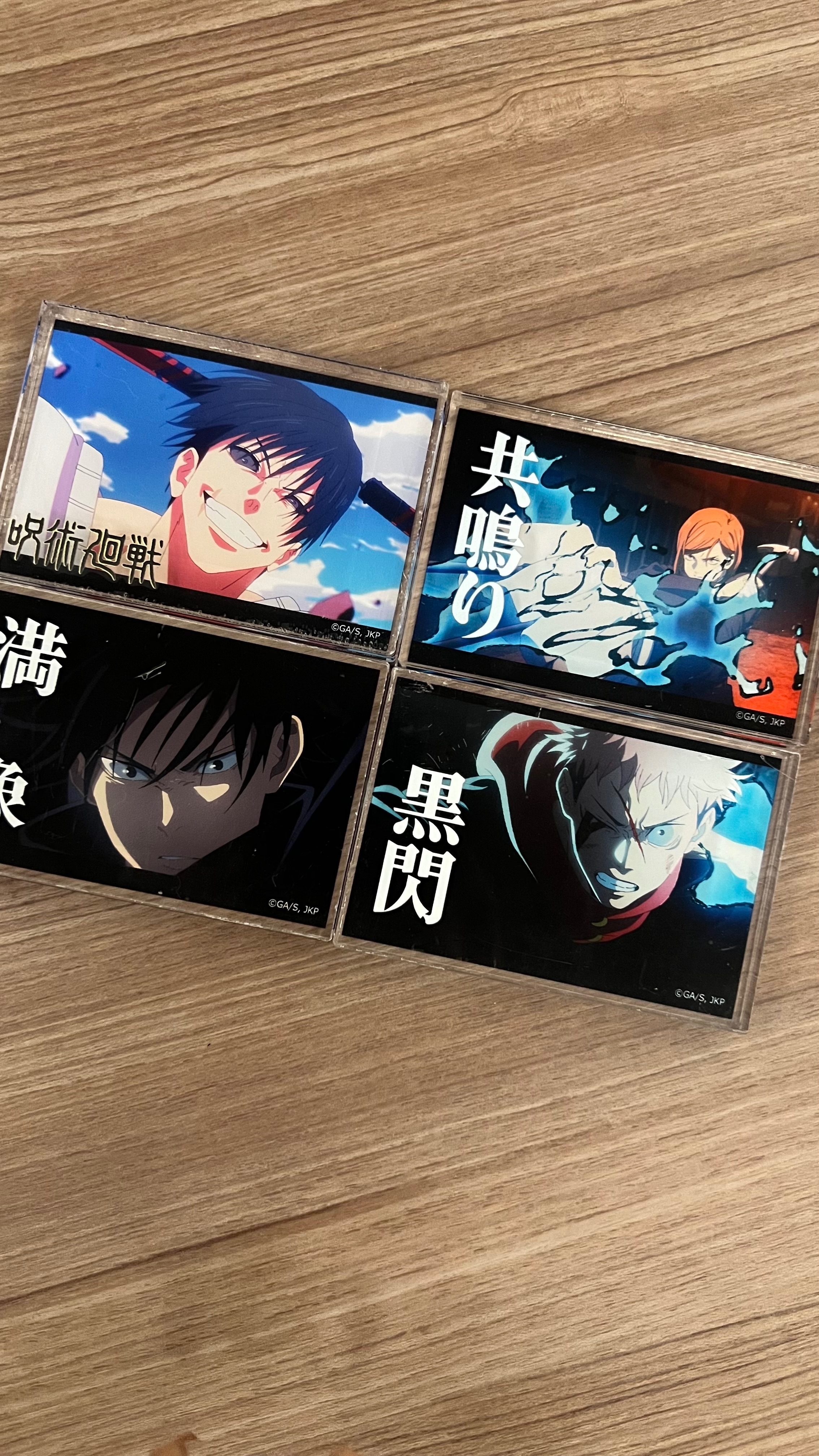 咒術迴戰 壓克力卡磚 （表面未拆膜、不是瑕疵）