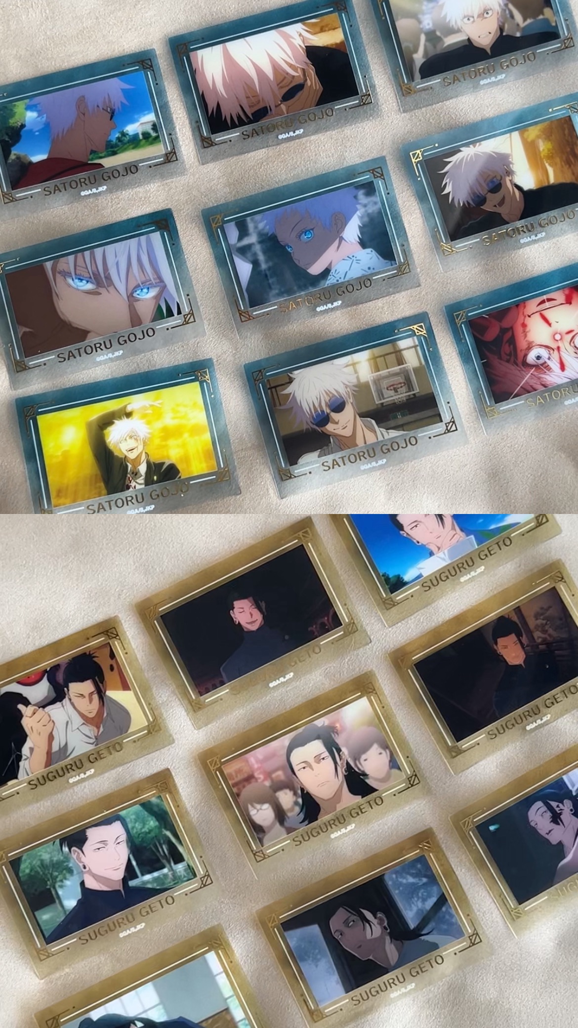 咒術迴戰｜透明燙金卡