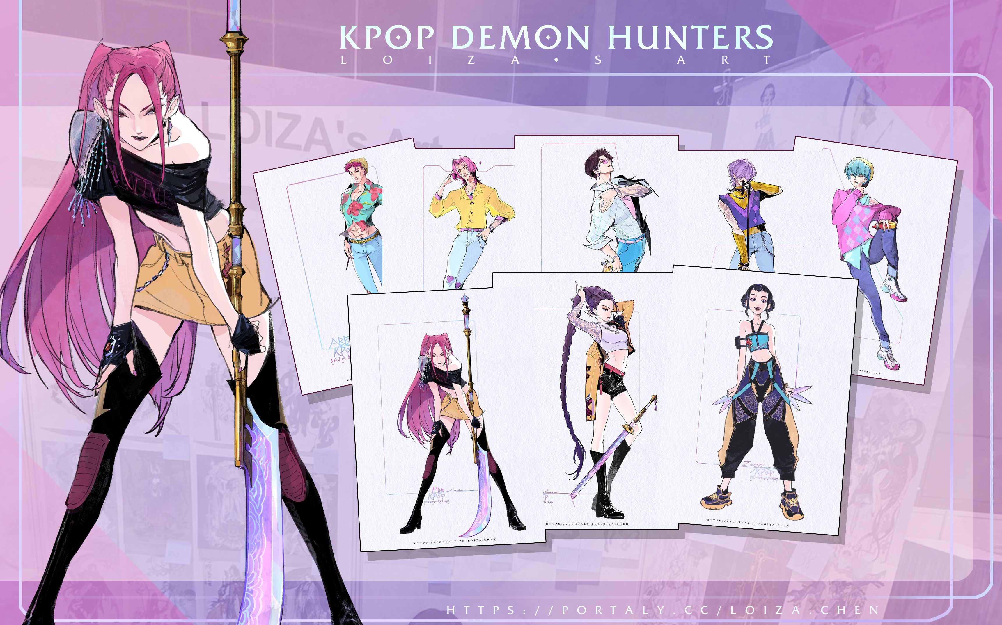 【商品寄售】【二創】LOIZA K-POP 獵魔女團 明信片