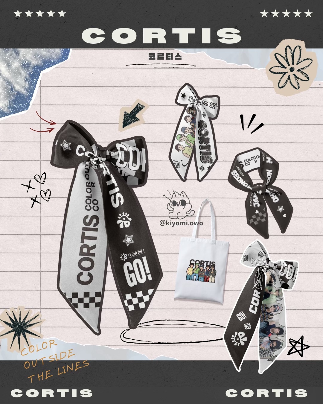 cortis 絲巾 雙面絲巾 帆布提袋