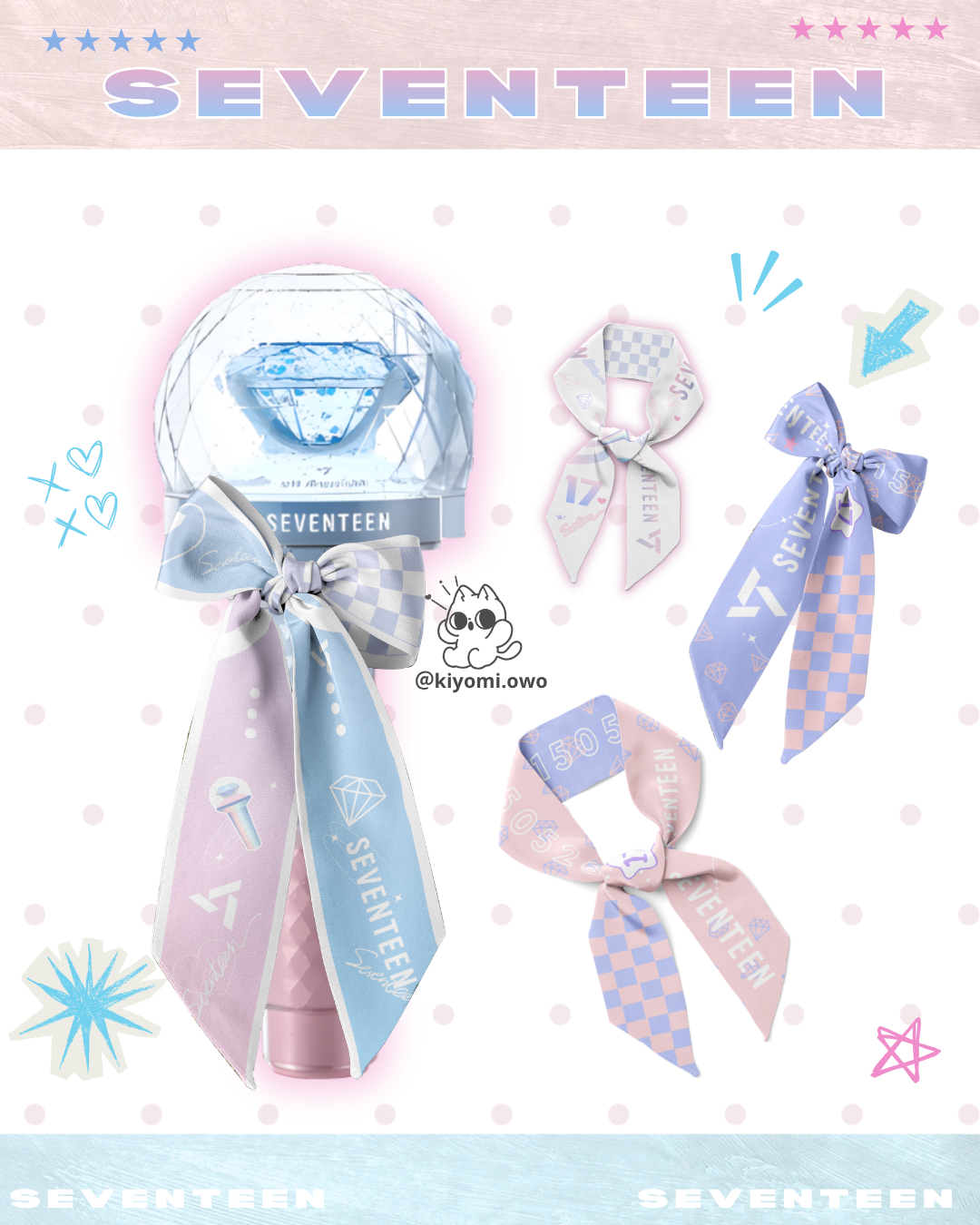 SEVENTEEN 克拉專屬絲巾