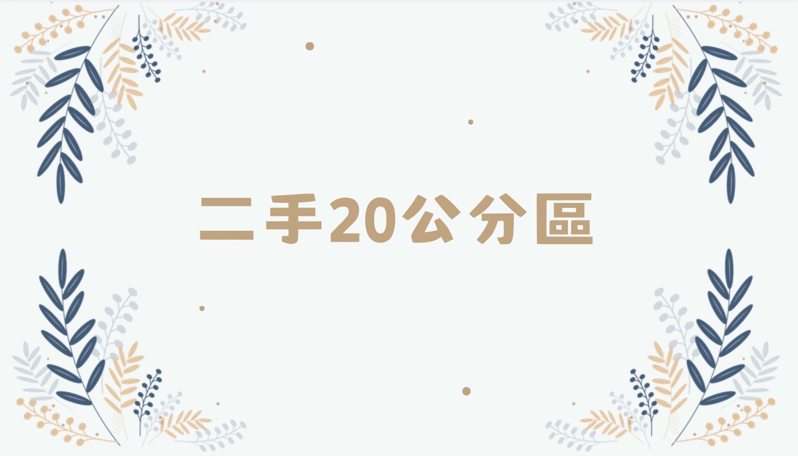 二手20公分區