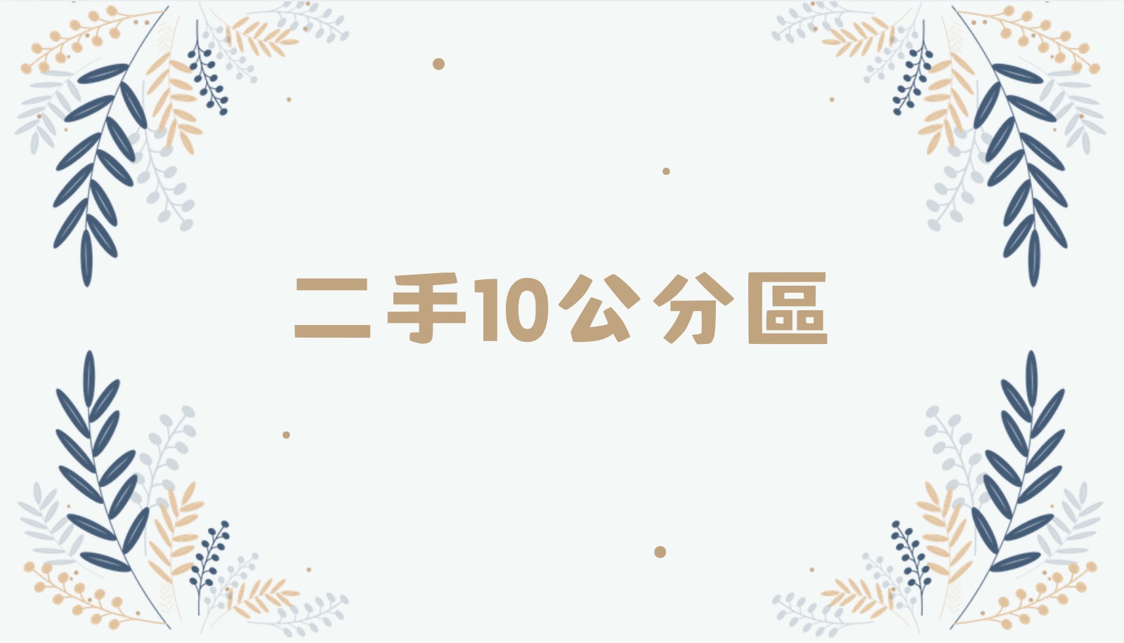 二手10公分區