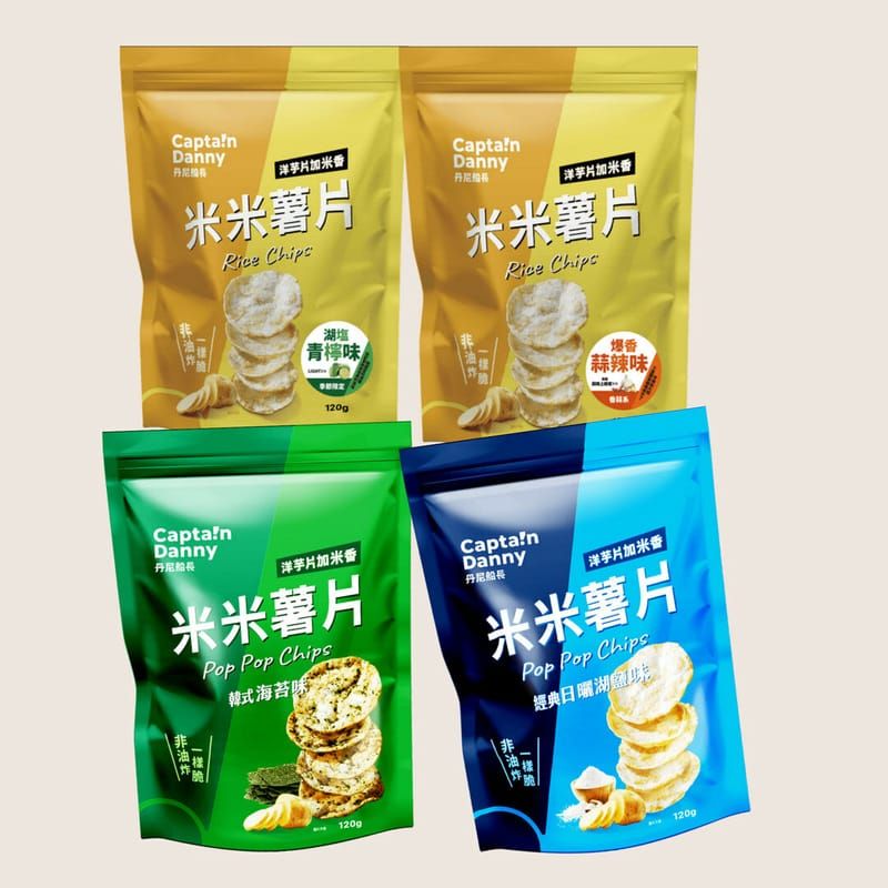 丹尼船長【米的洋芋片 120g】