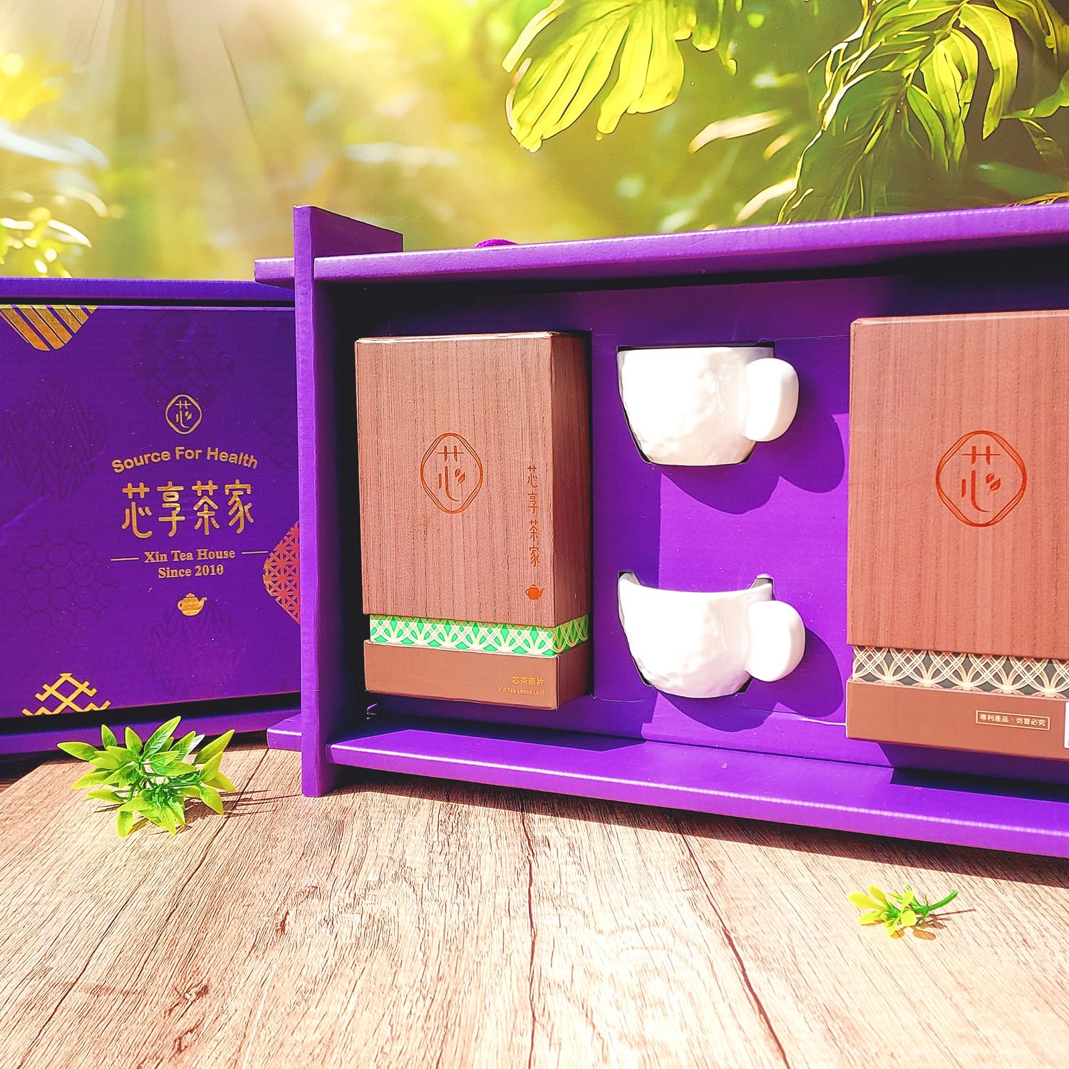 【D款】陳韻雙藏禮盒組｜老茶 原片茶葉 茶葉禮盒 台灣茶禮盒 中秋禮盒