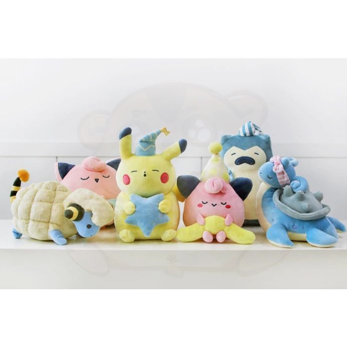 韓國正版授權寶可夢Pokemon in a dream 皮卡丘 卡比獸 皮皮 拉普拉斯 咩利羊 胖丁- 娃娃公仔