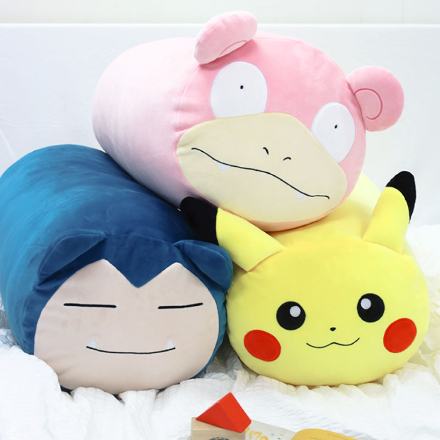 超取限1🔻韓國正版授權神奇寶貝 精靈寶可夢Pokemon 卡比獸 呆呆獸 皮卡丘 純棉圓筒抱枕 長靠墊 50公分長